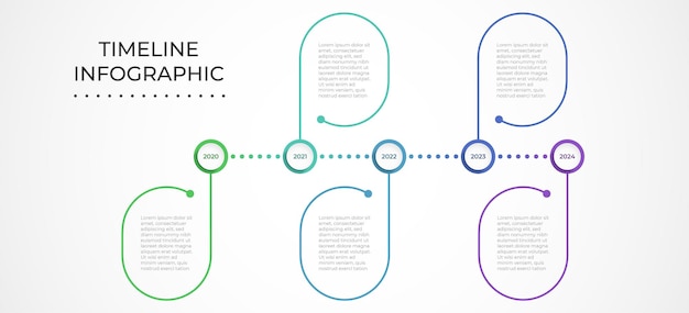 Vibrant Timeline Infographic with Overlapping Circular Elements | Jiffy ...