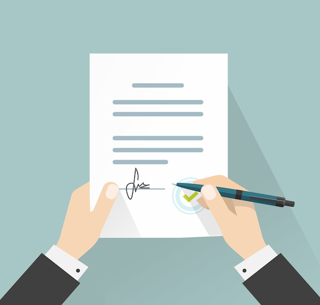 Hands Signing Official Document with Pen and Clipboard | Jiffy Designs