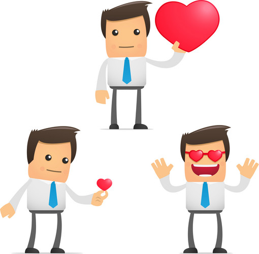 Set Of Funny Cartoon Manager | Jiffy Designs