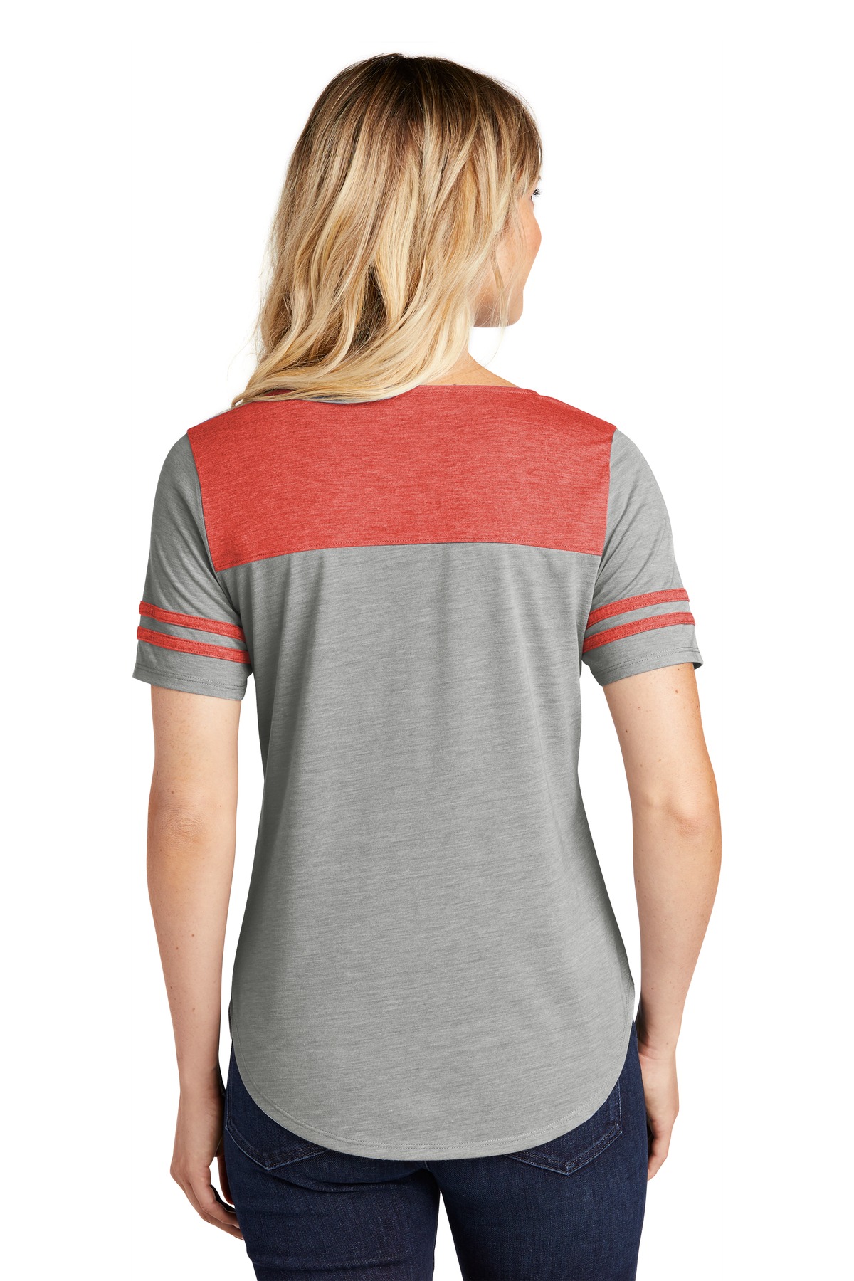 Sport-Tek LST403 True Red Heather / Light Gray Heather