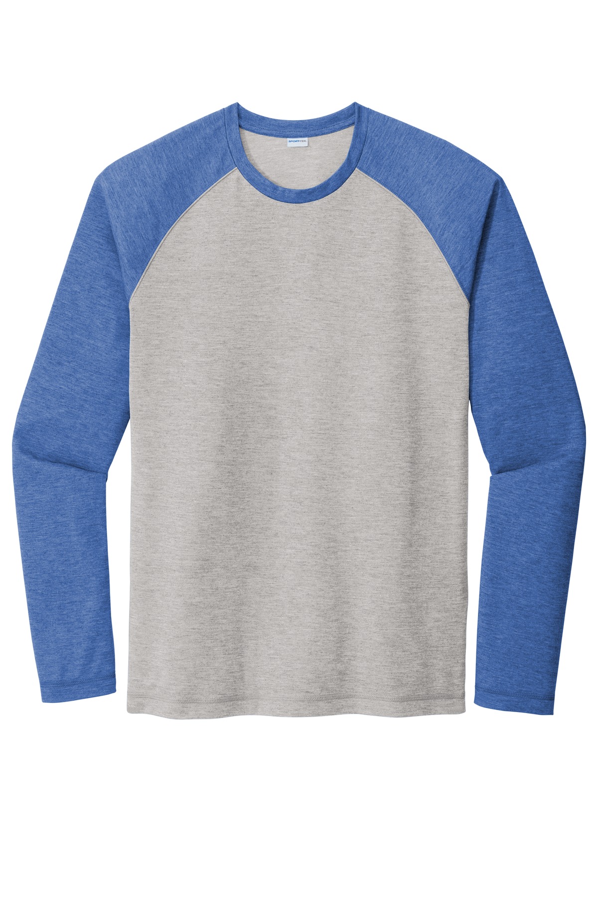 Sport-Tek ST400LS True Royal Heather / Light Gray Heather