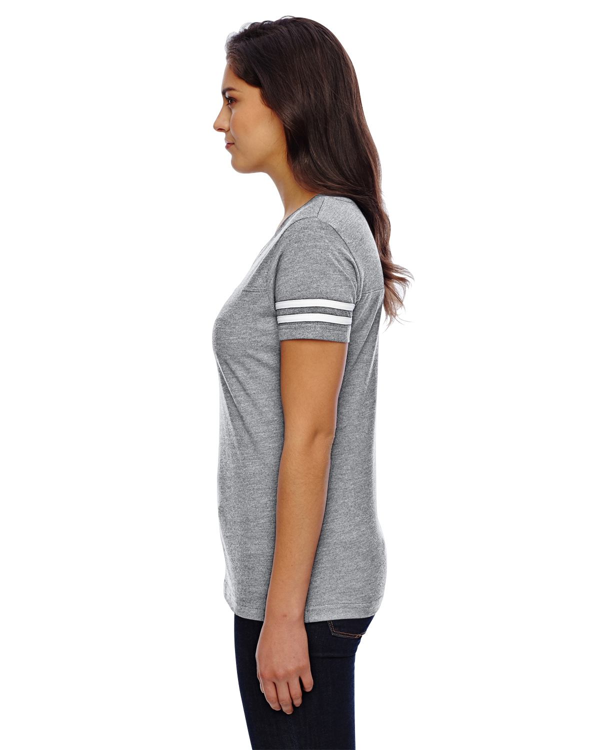 LAT 3537 Vintage Heather / Blend White