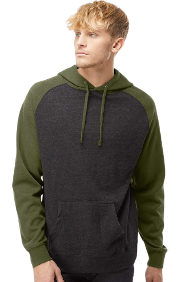 Independent Trading IND40RPJ1 Charcoal Heather / Army Heather
