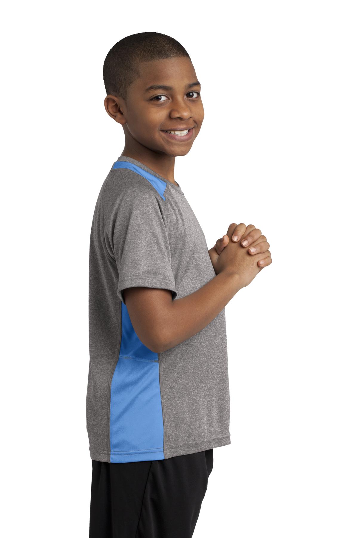 Sport-Tek YST361 Vintage Heather / Carolina Blue