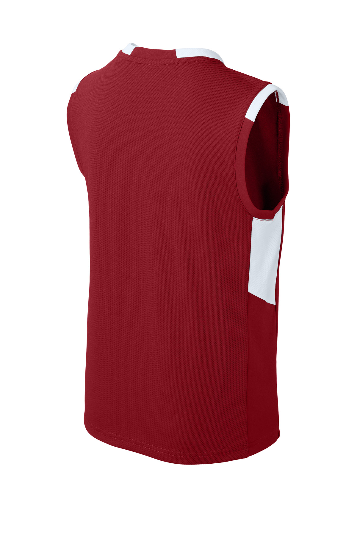 Sport-Tek YST441 Deep Red/ White