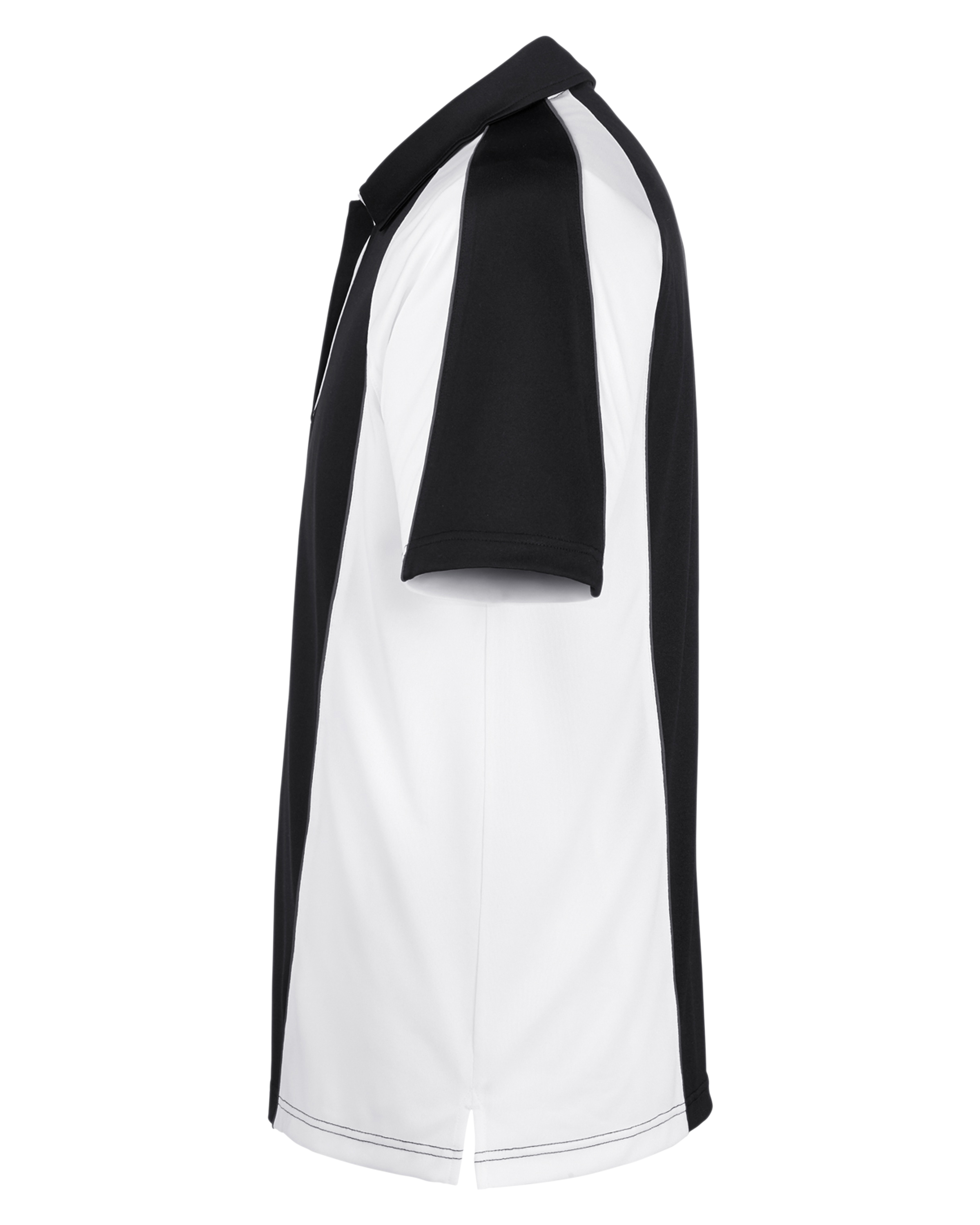 Harriton M385 Black / White / Dark Chrc