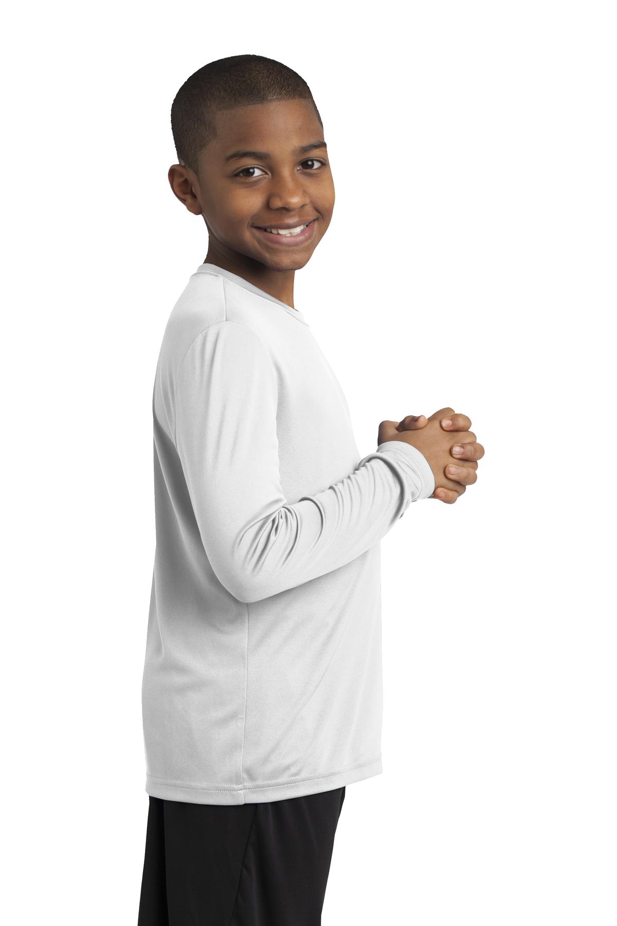 Sport-Tek YST350LS White