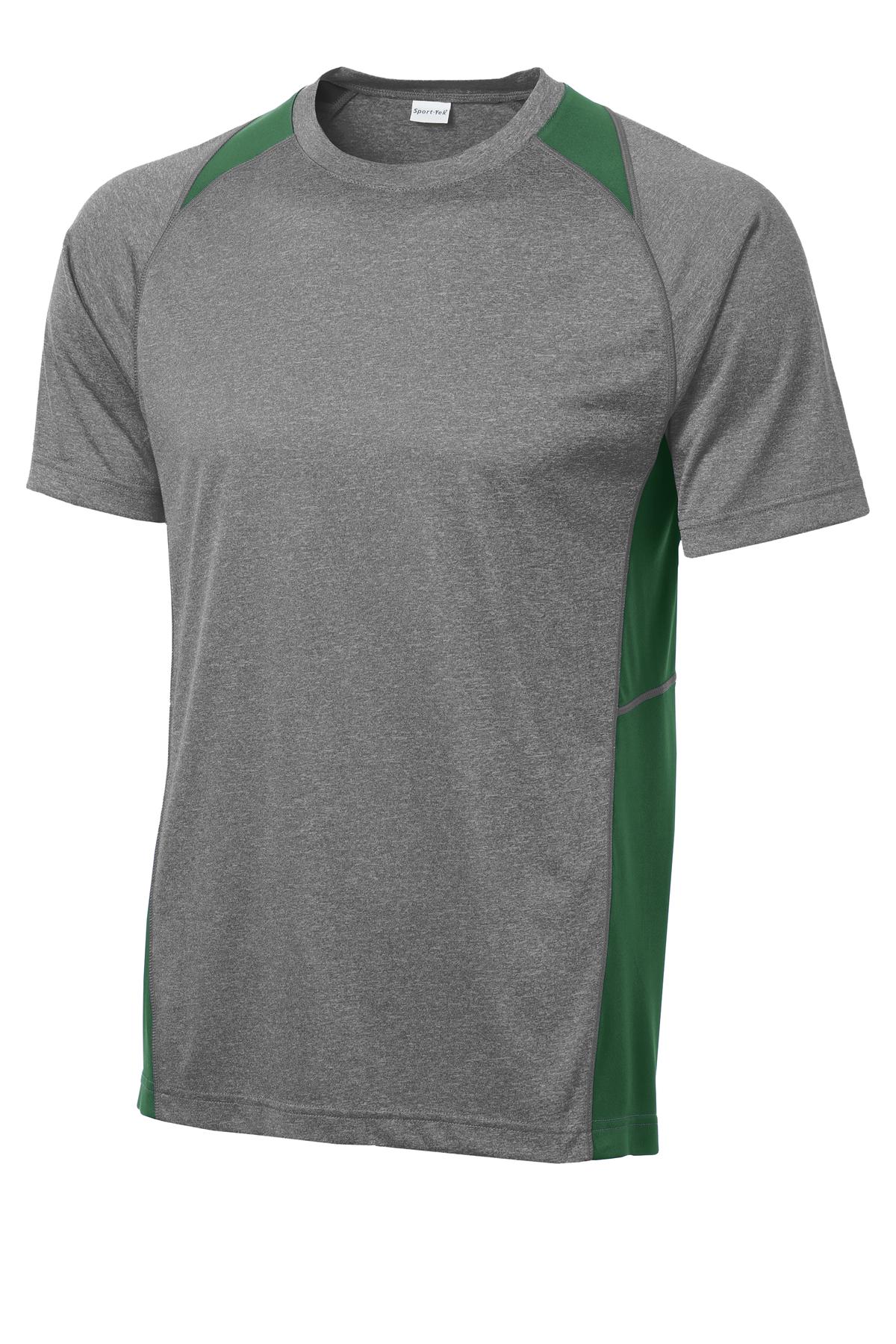 Sport-Tek ST361 Vintage Heather / Forest Green