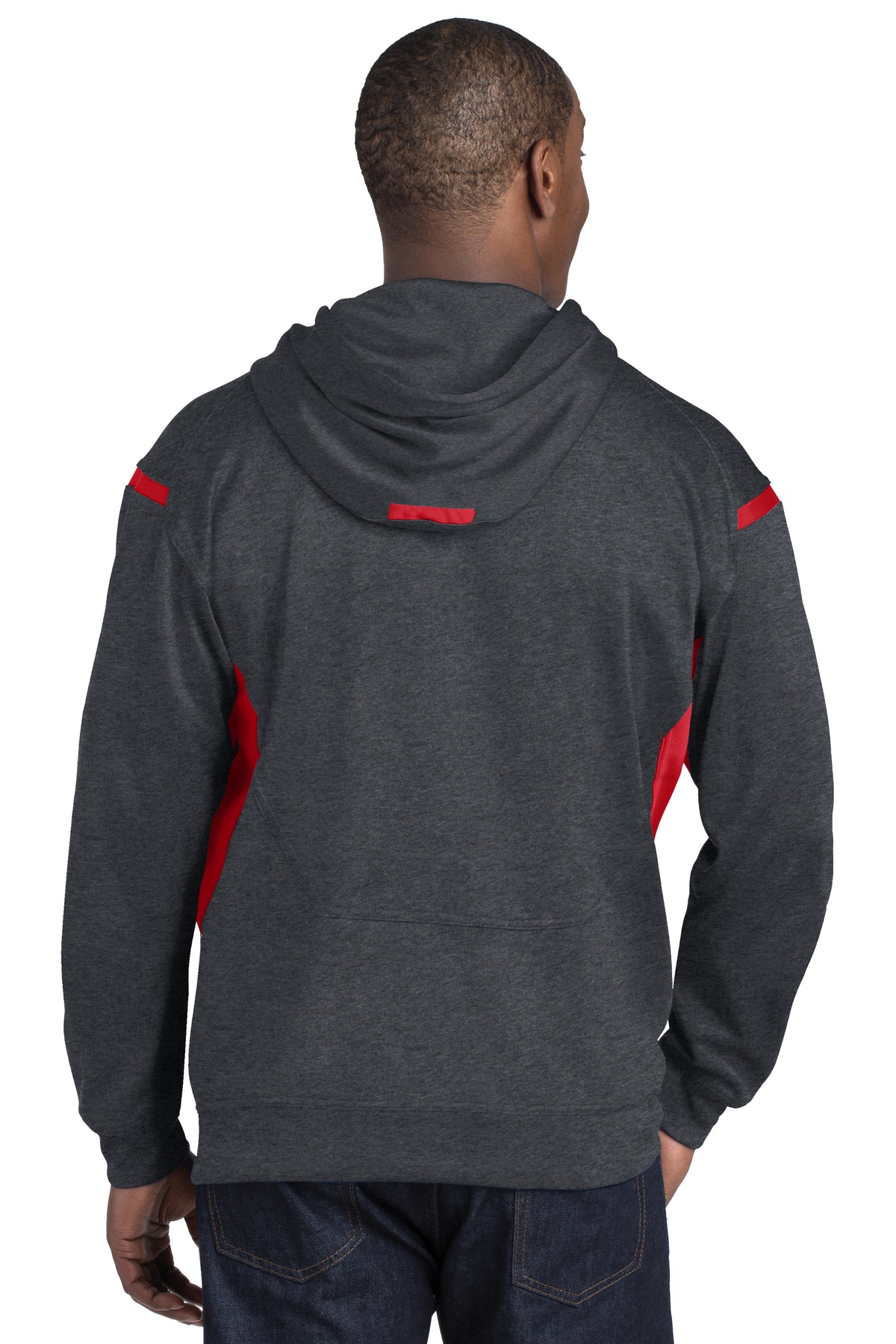 Sport-Tek F246 Graphite Heather / True Red