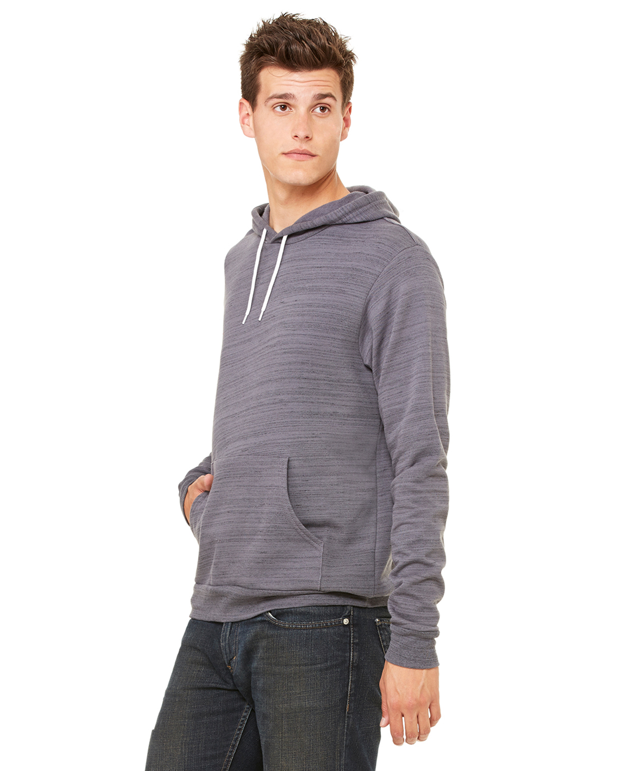 Bella + Canvas 3719 Dark Gray Marble Fleck