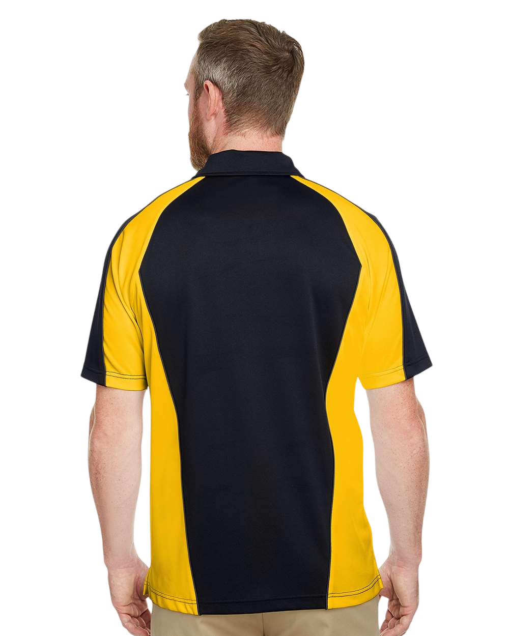 Harriton M385 Black / S Yellow / Dark Ch