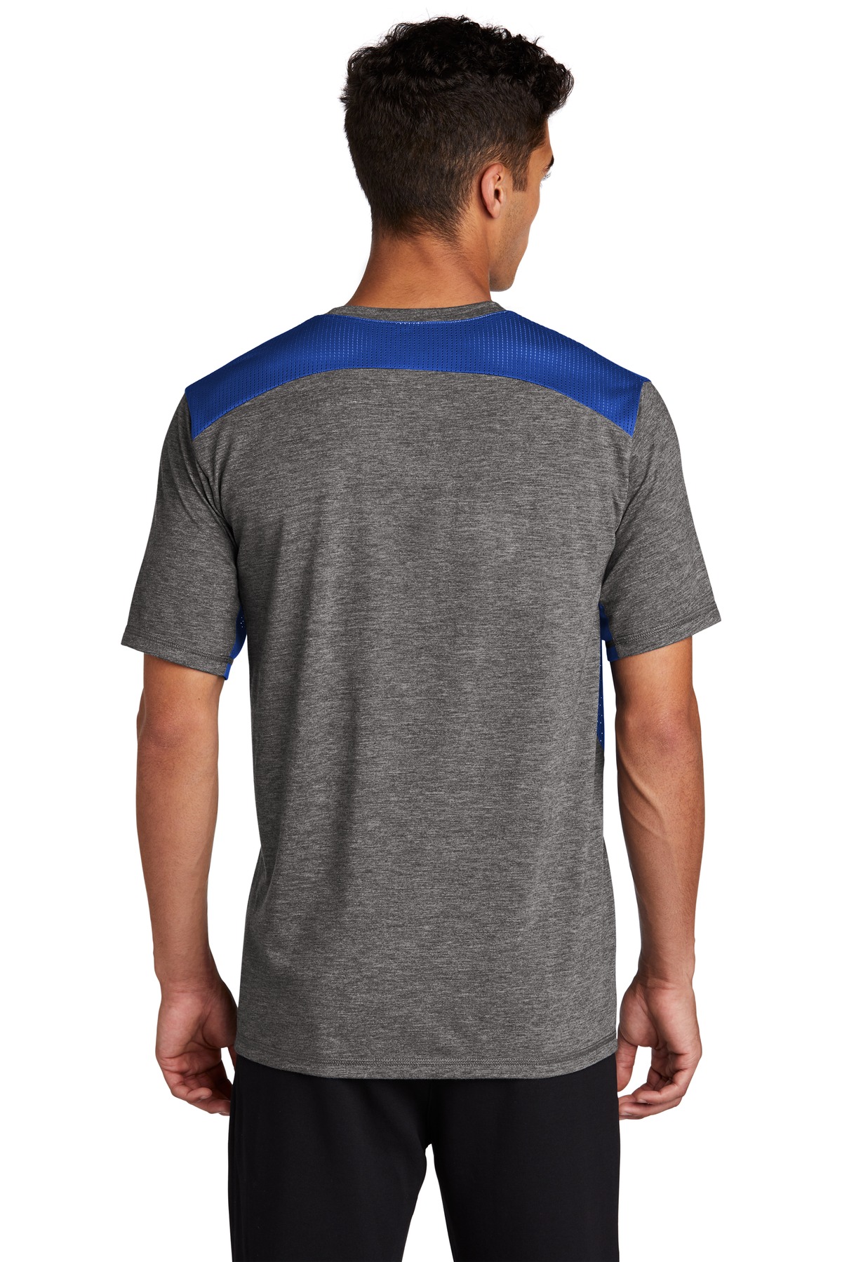 Sport-Tek ST410 True Royal / Dark Gray Heather