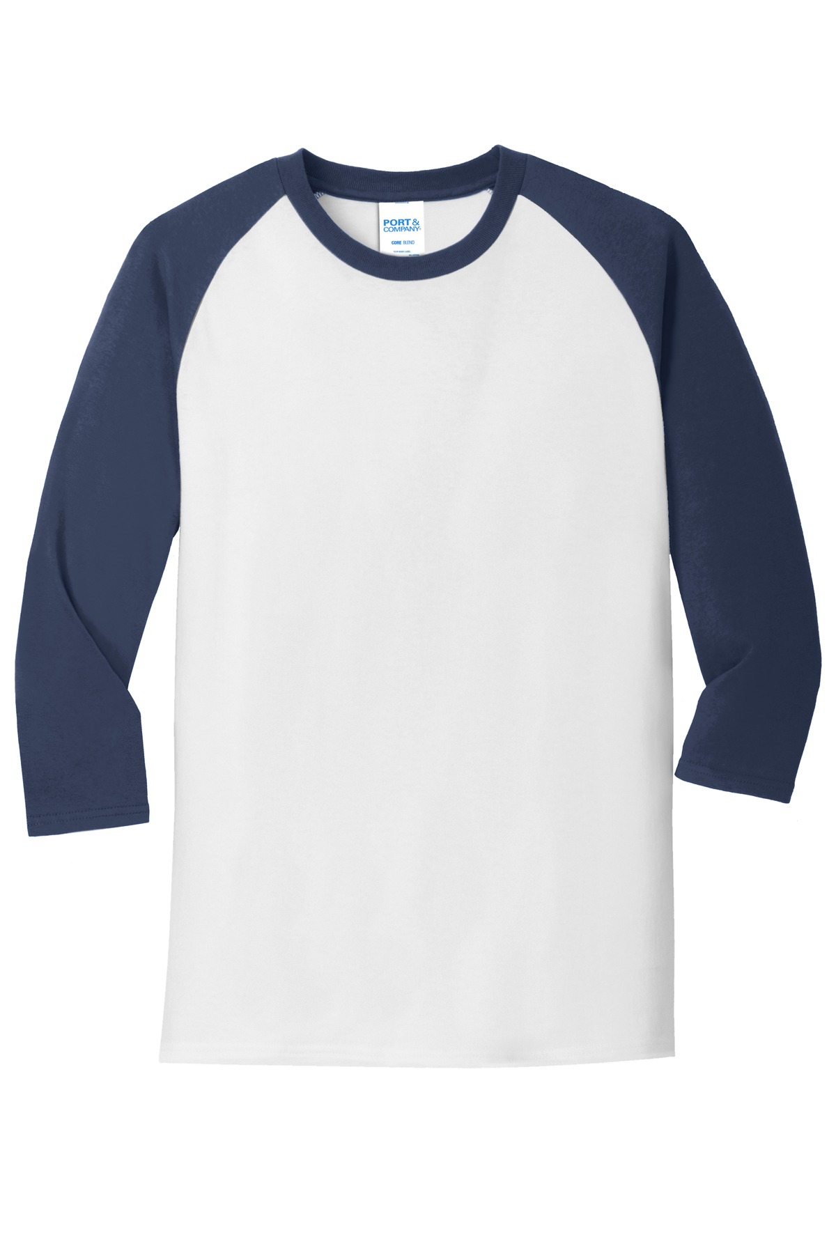 Port & Company PC55RS White / Navy