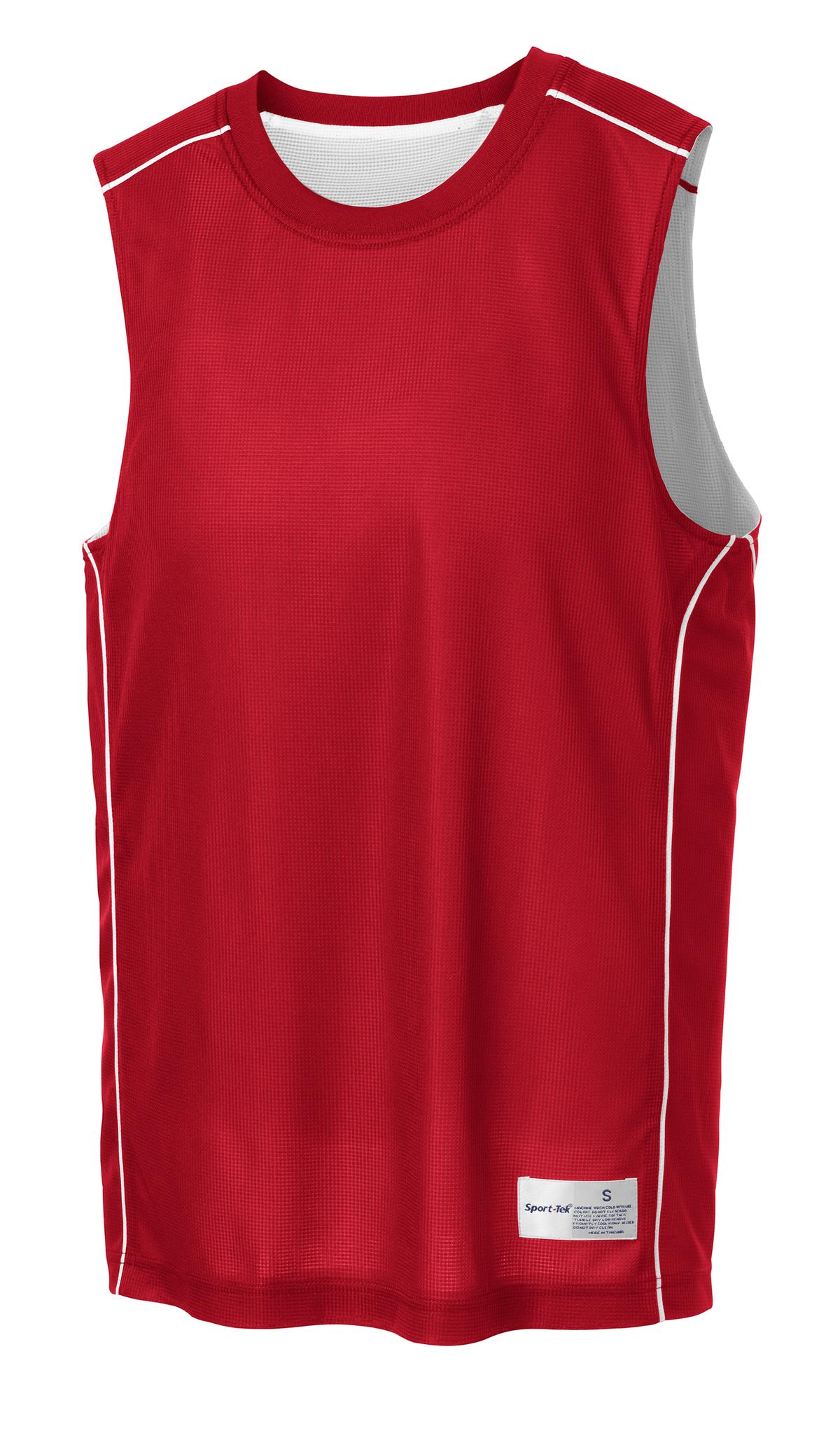 Sport-Tek T555 True Red / White