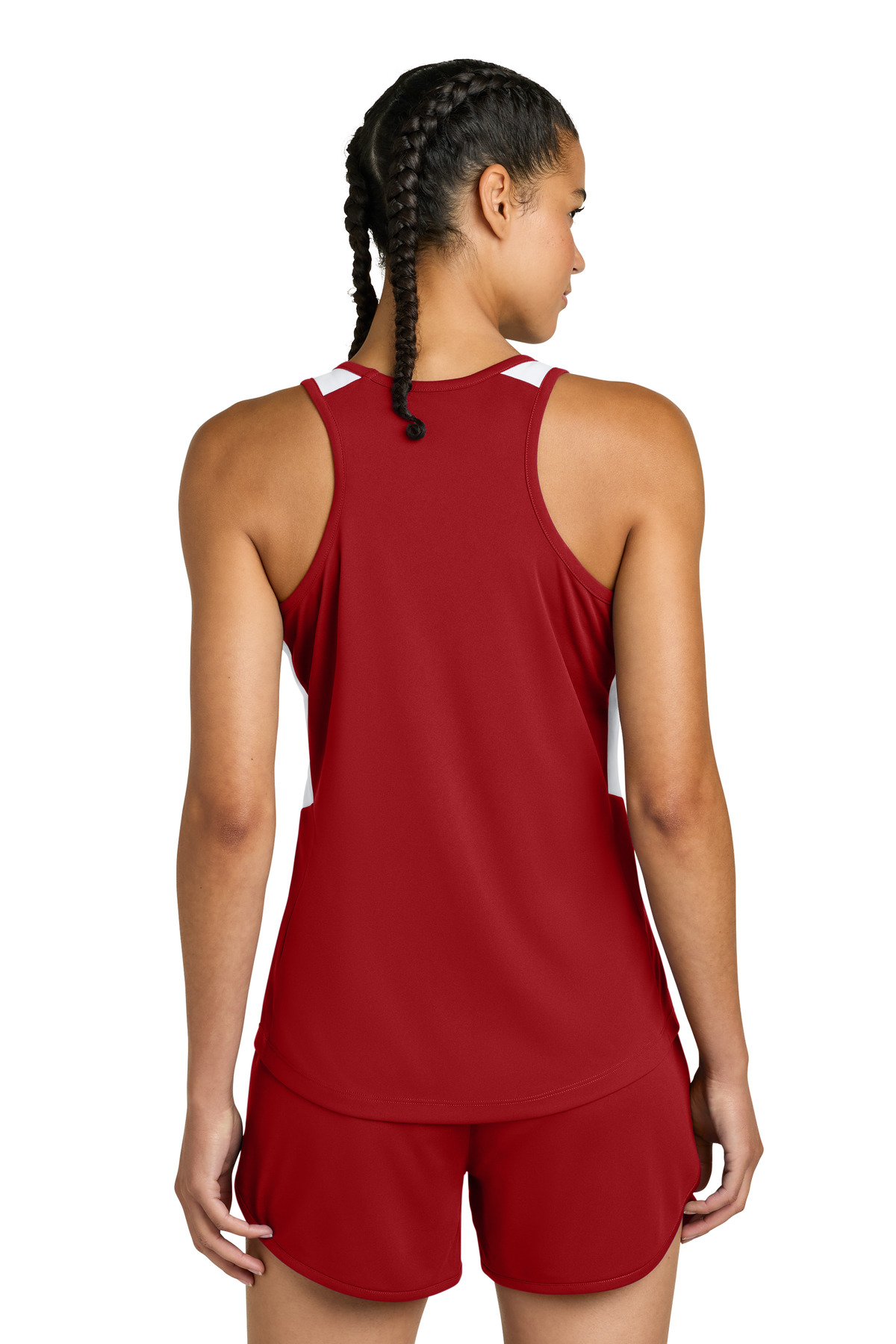 Sport-Tek LST446 Deep Red / White