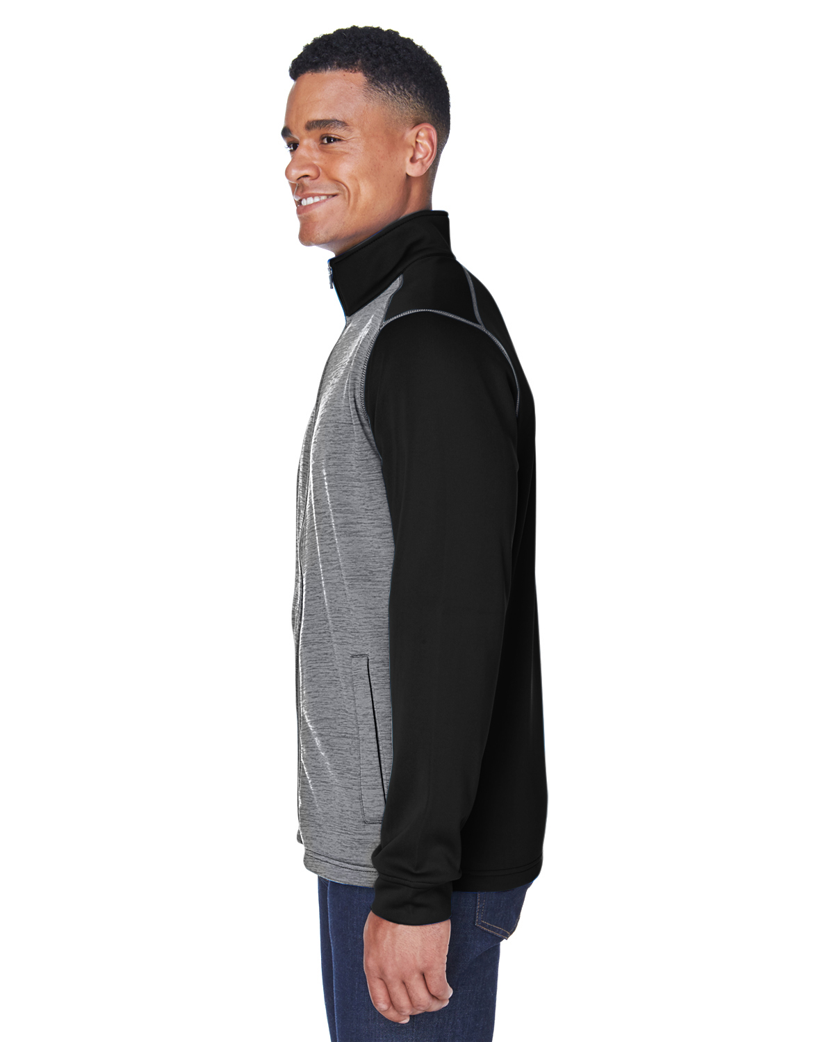 Devon & Jones DG796 Black Heather / Dark Gray Heather