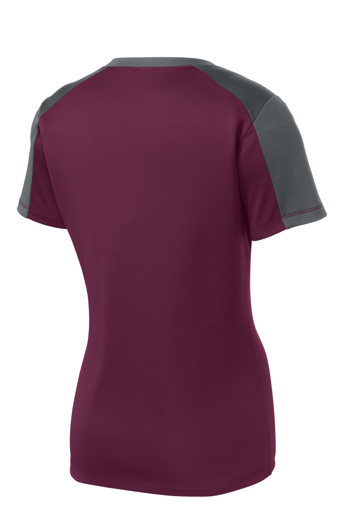 Sport-Tek LST354 Maroon / Iron Gray