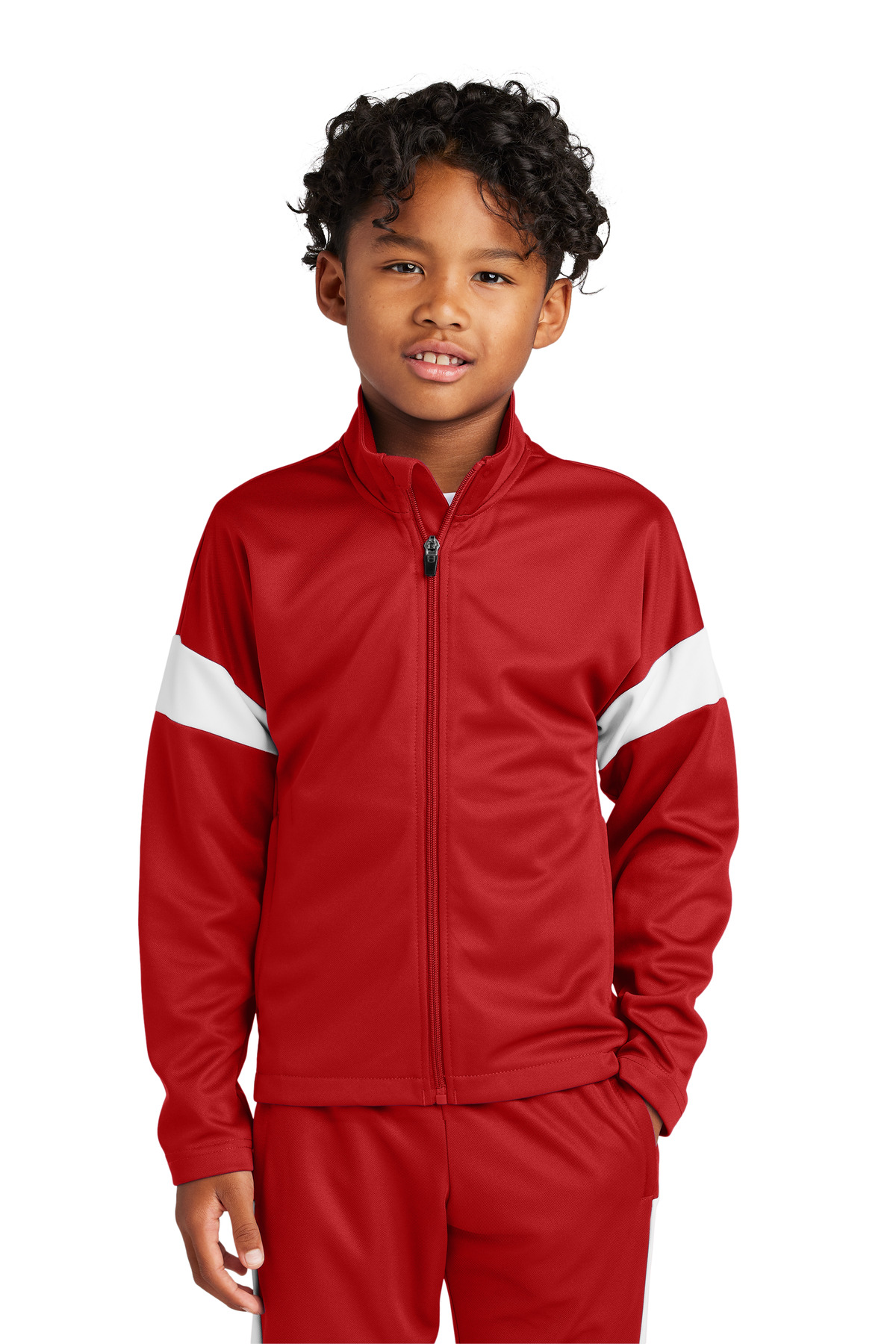 Sport-Tek YST800 Deep Red / White