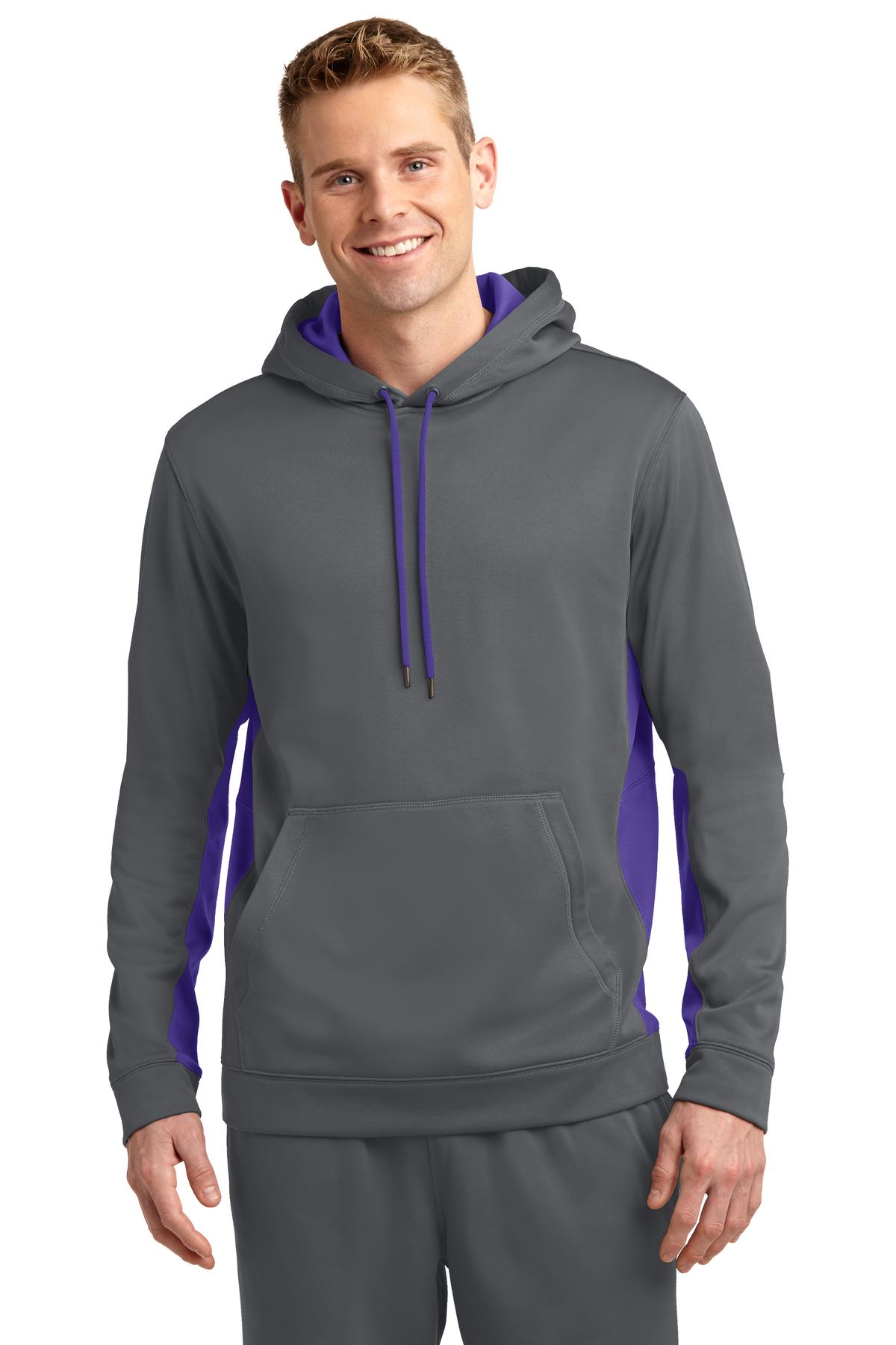 Sport-Tek ST235 Dark Smoke Gray / Purple