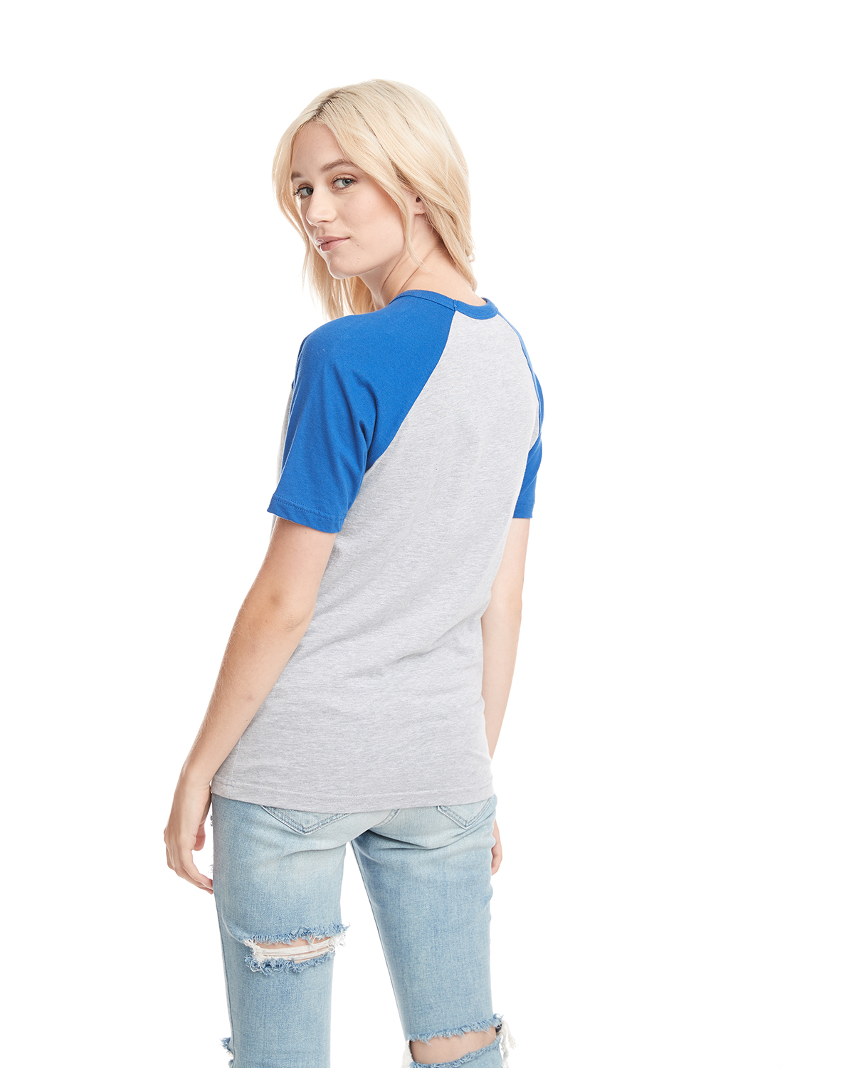 Next Level N3650 Royal / Heather Gray