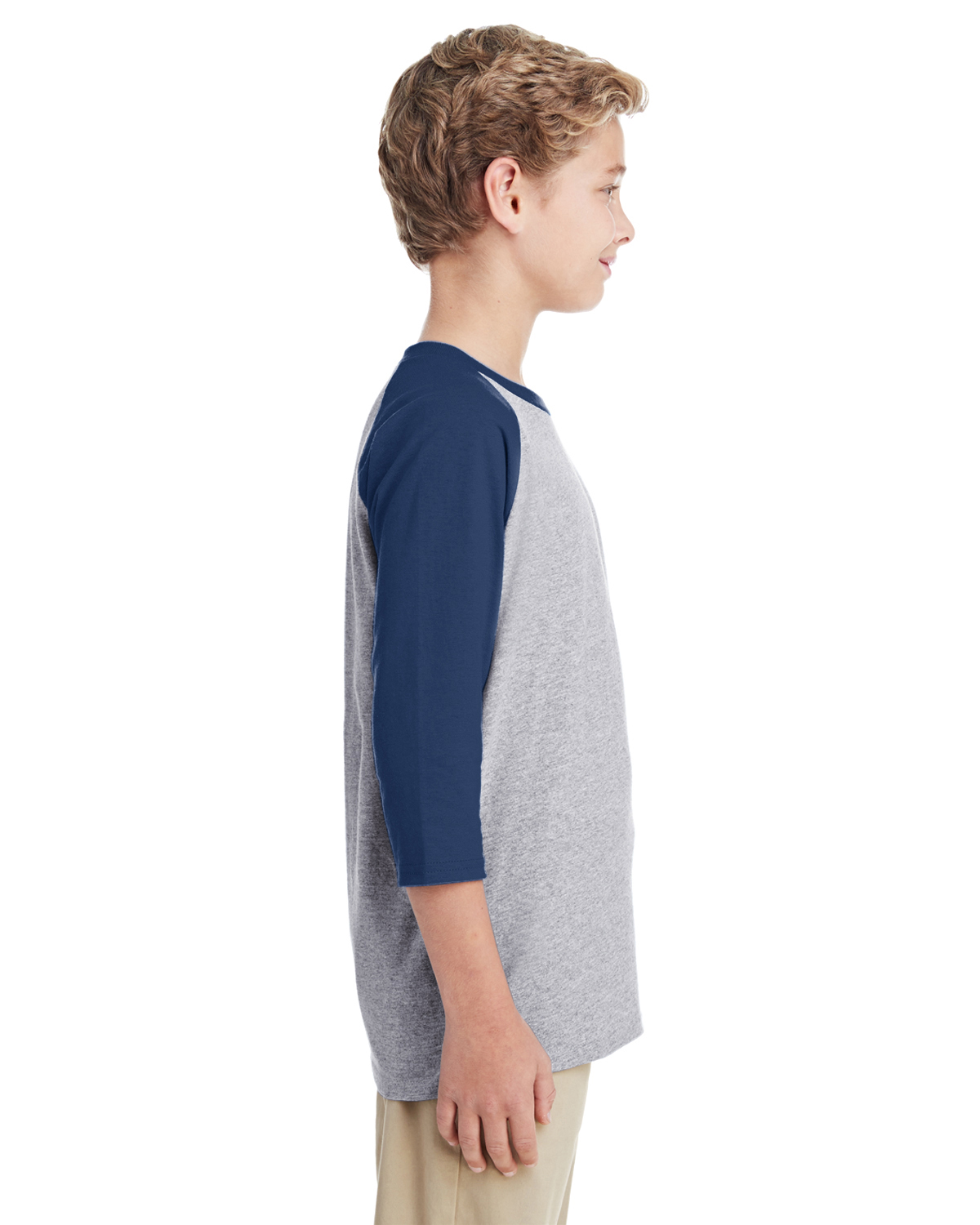 Gildan G570B Sport Gray / Navy