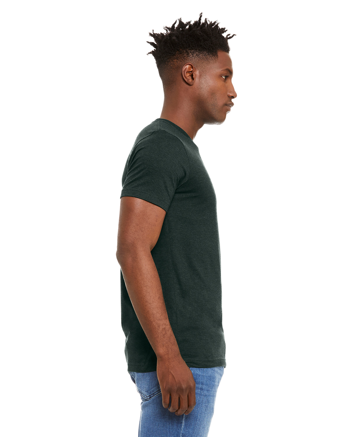 Bella + Canvas 3001CVC Heather Emerald