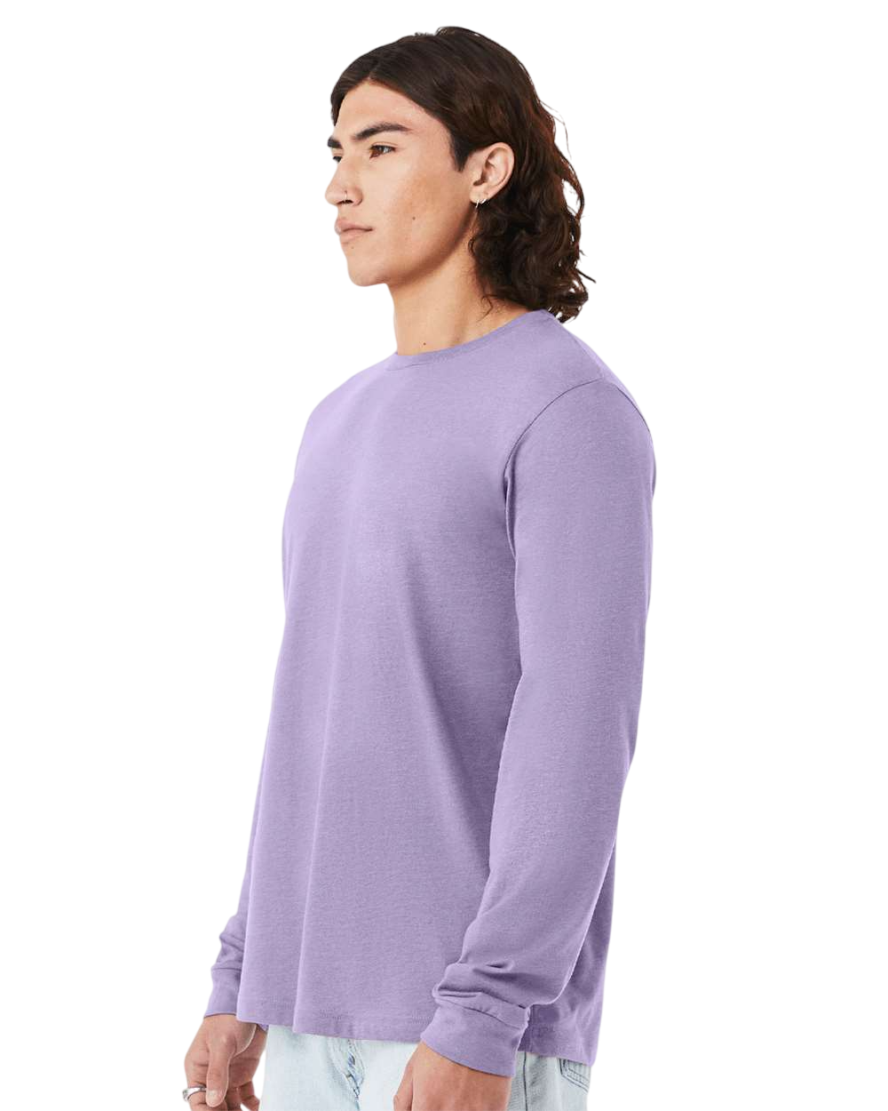 Bella + Canvas 3501CVC Heather Dark Lavnder