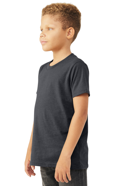 Bella + Canvas 3001YCVC-OLD Heather Midnight Navy