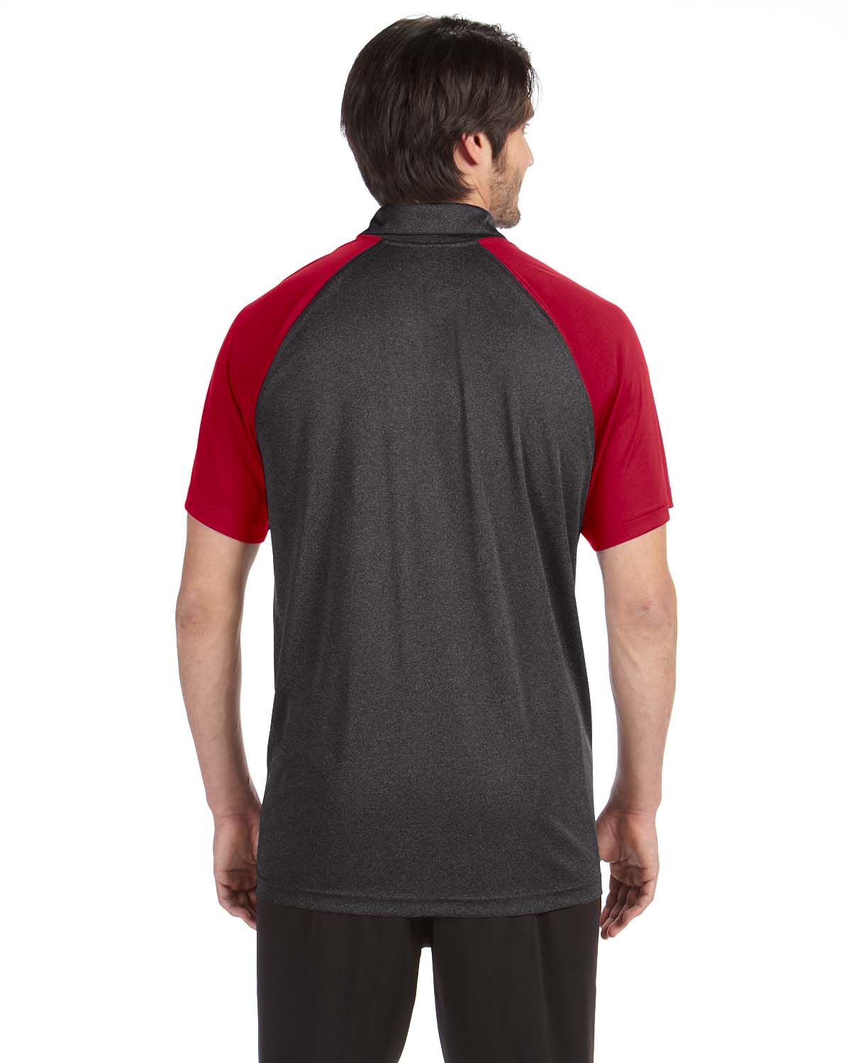 All Sport M1829 Dark Gray Heather / Sport Red