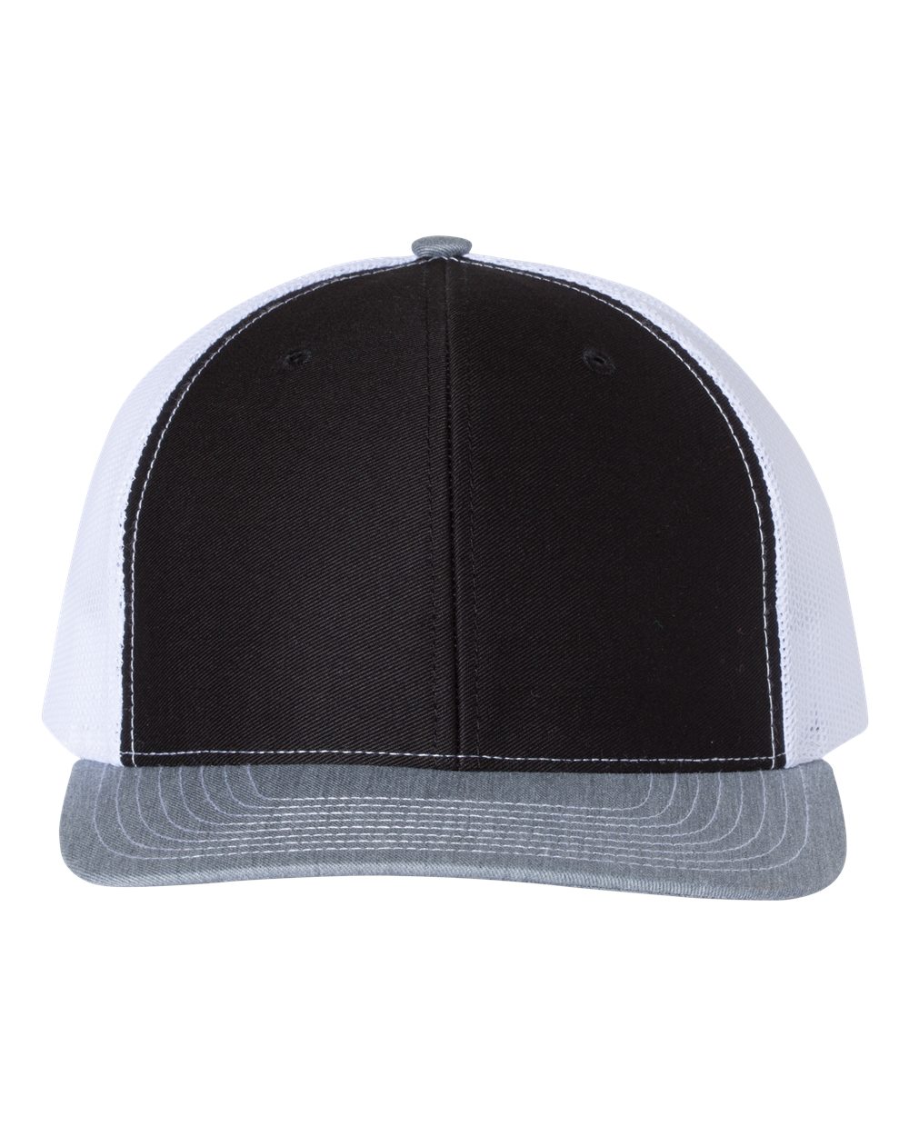 Richardson 112 Black / White / Heather Gray