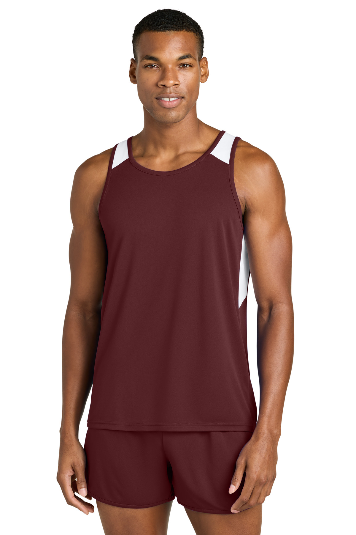Sport-Tek ST446 Maroon / White