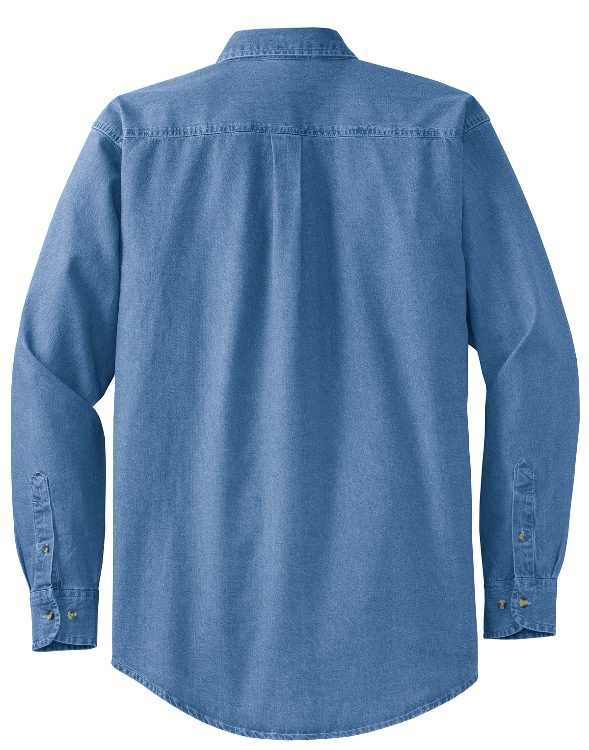 Port Authority Tall Long Sleeve Denim Shirt Tls600 Faded