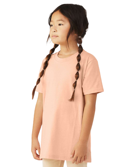 Bella + Canvas 3001YCVC-OLD Heather Peach