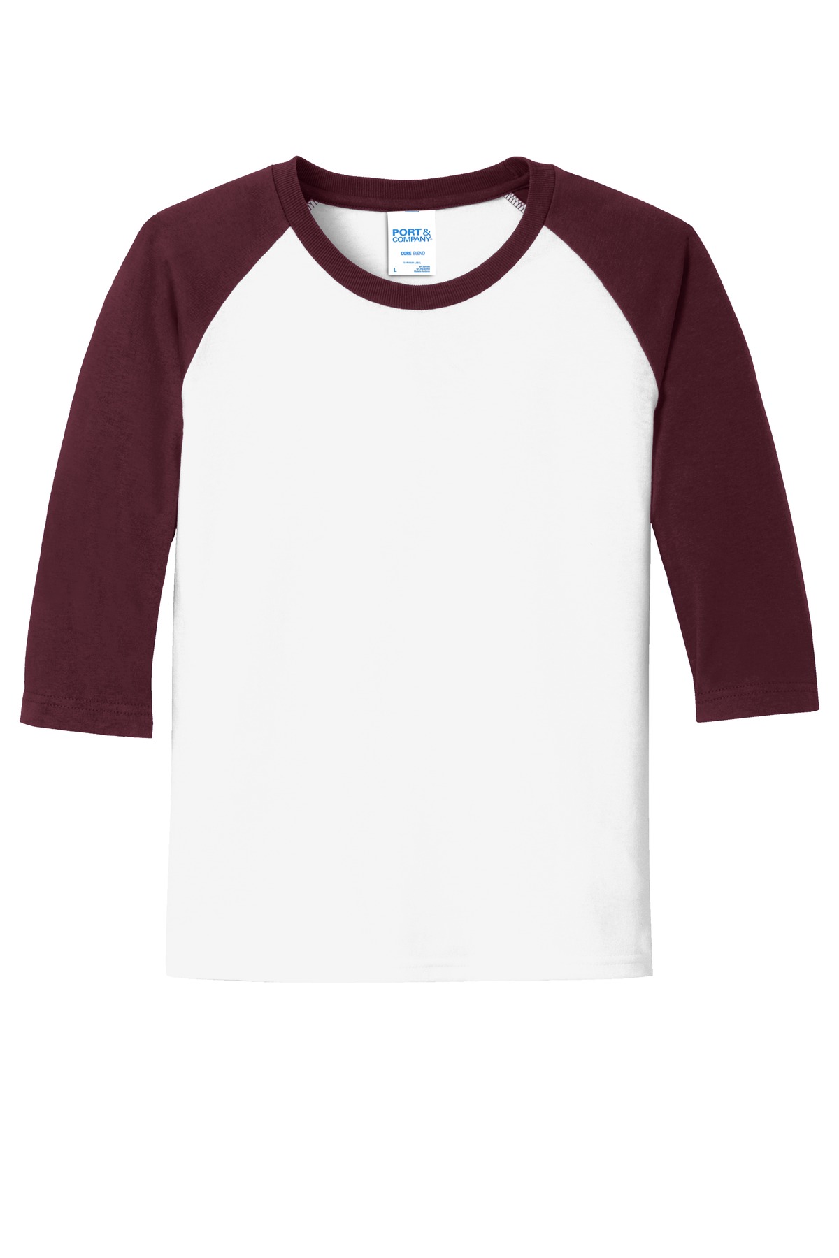 Port & Company PC55YRS White / Athletic Maroon