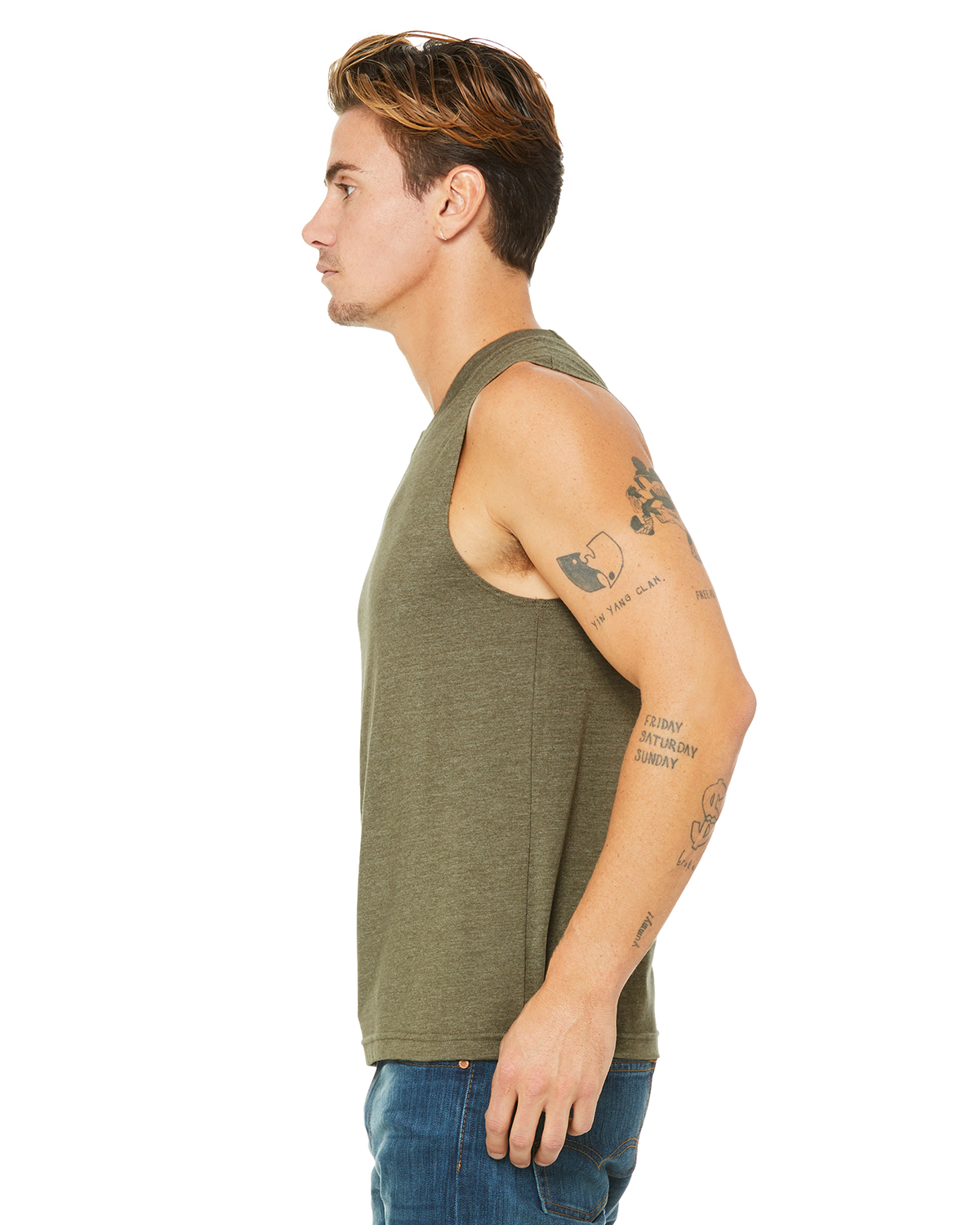 Bella + Canvas 3483 Heather Olive