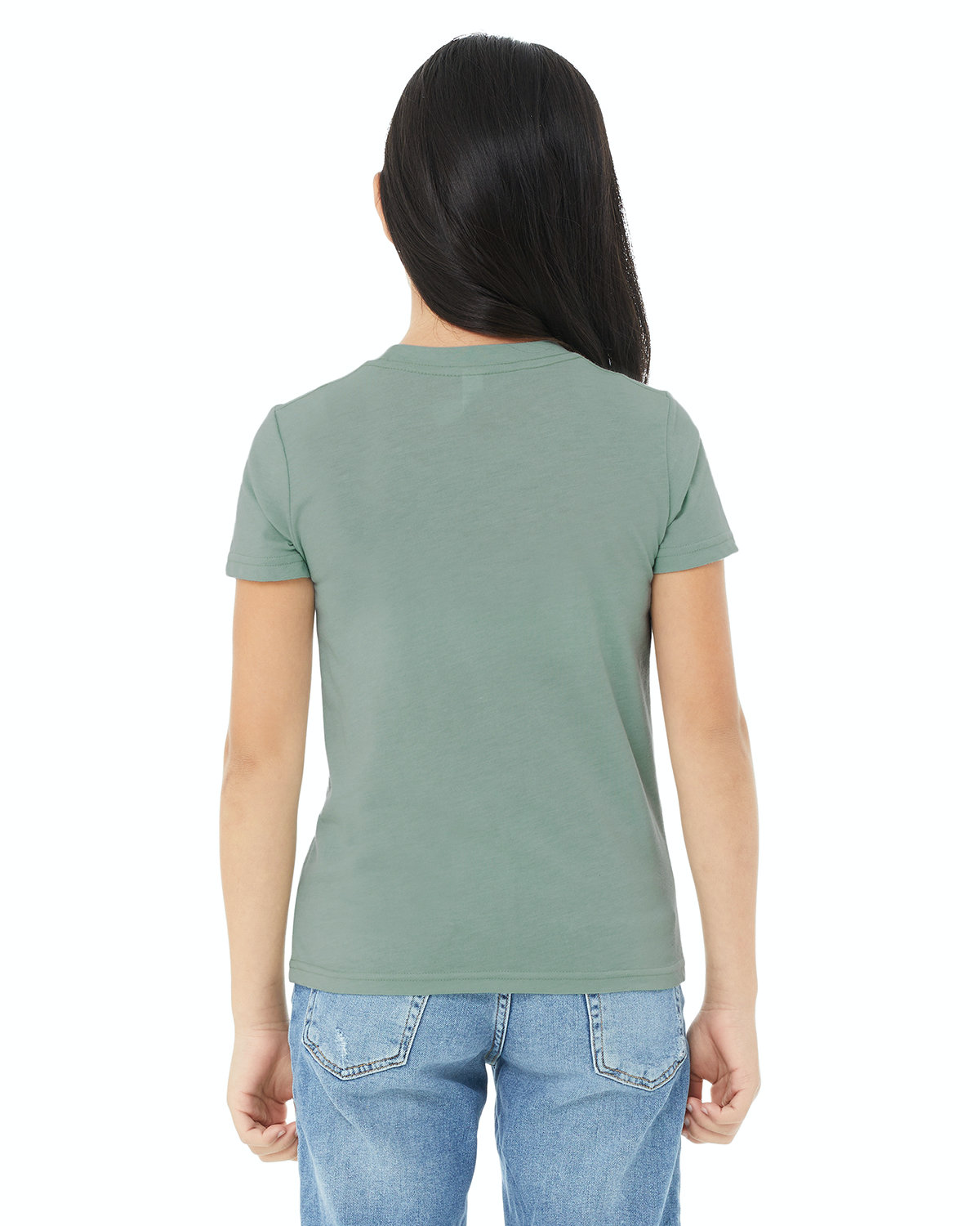 Bella + Canvas 3001YCVC Heather Dusty Blue