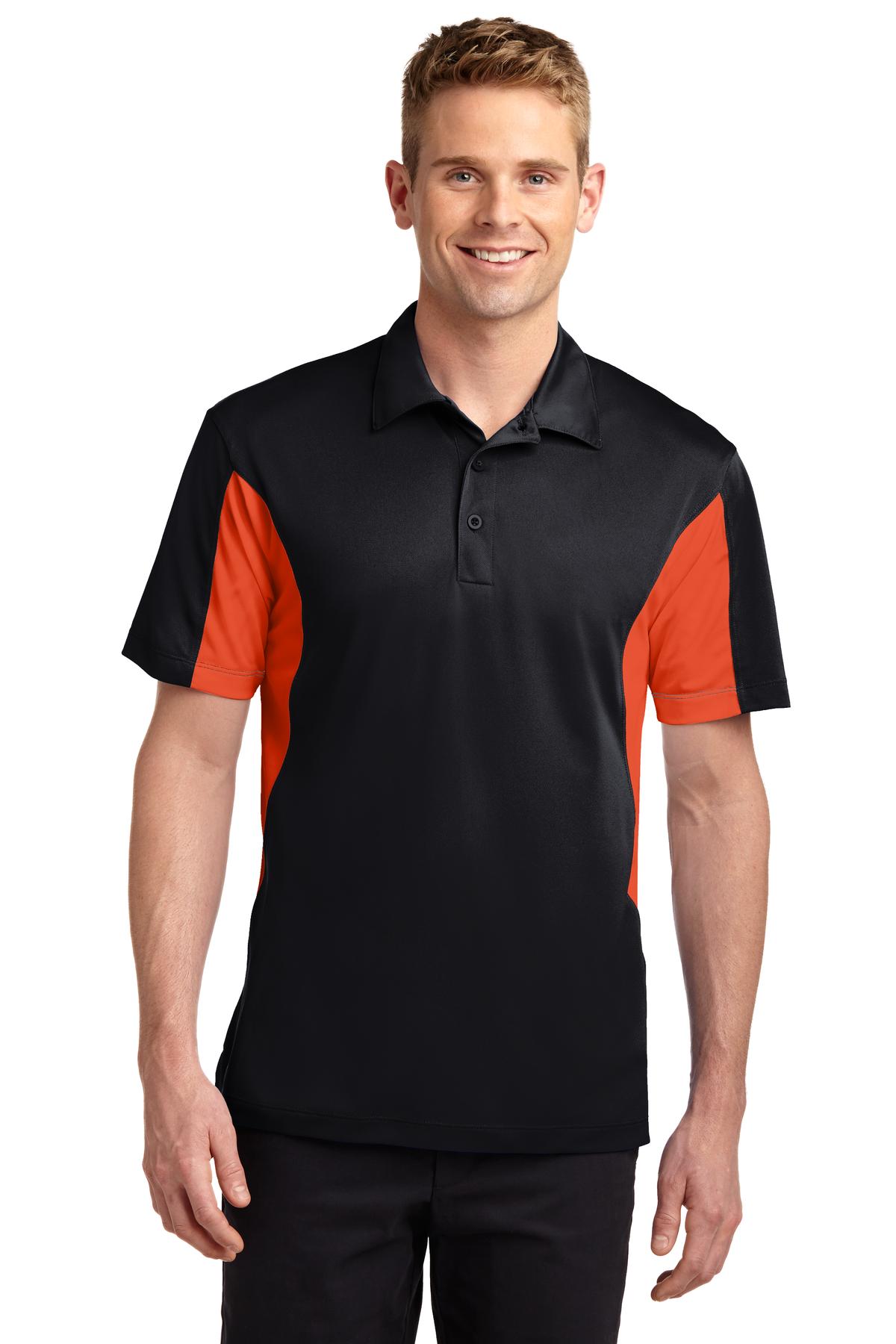 Sport-Tek ST655 Black / Deep Orange