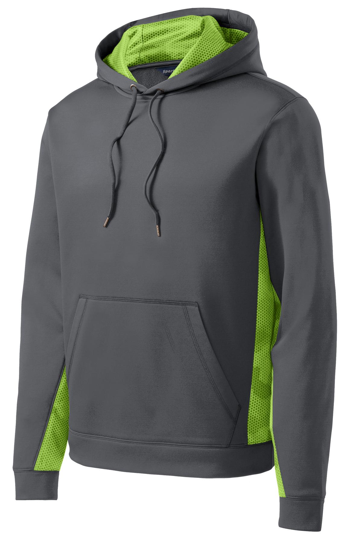 Sport-Tek ST239 Dark Smoke Gray / Lime