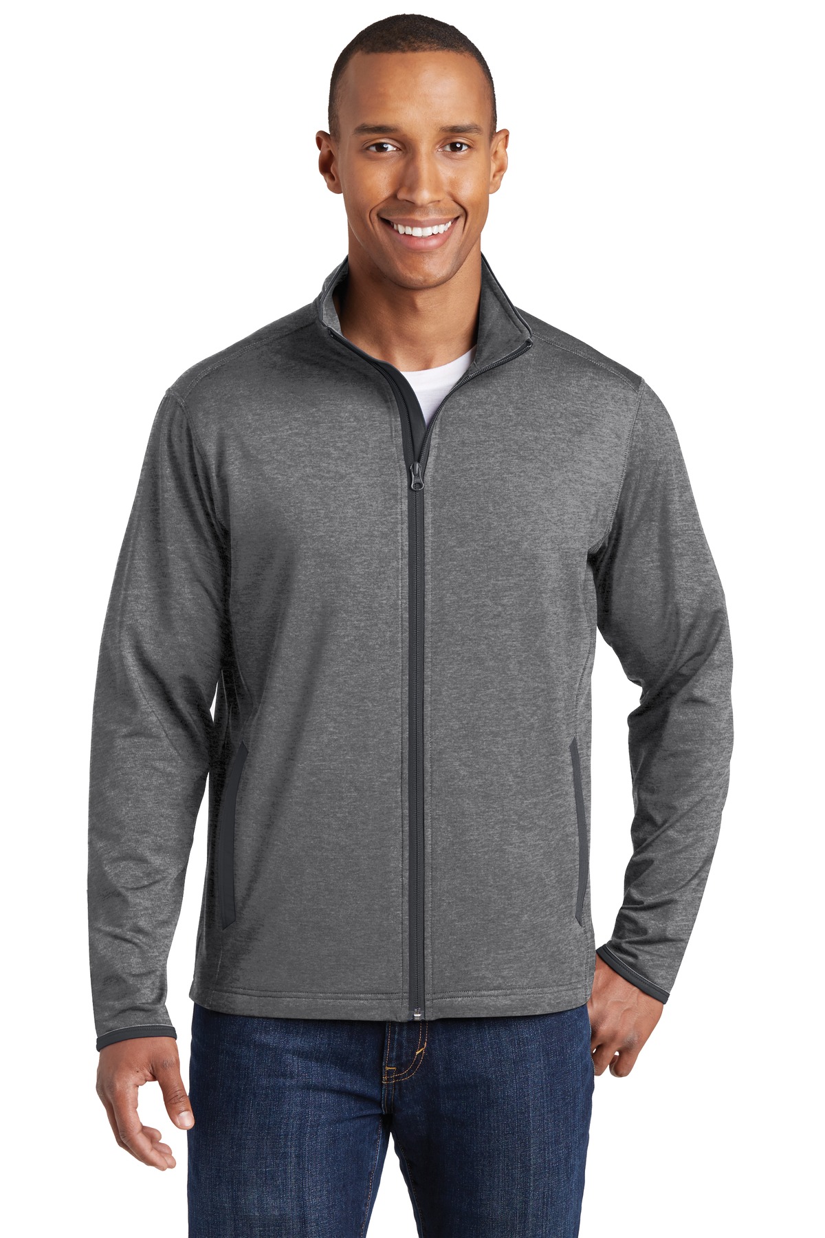 Sport-Tek ST853 Charcoal Gray Heather / Charcoal Gray