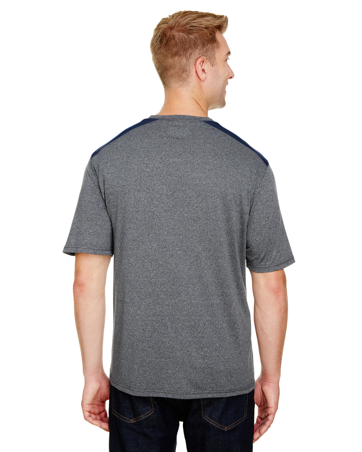 A4 N3100 Heather / Navy