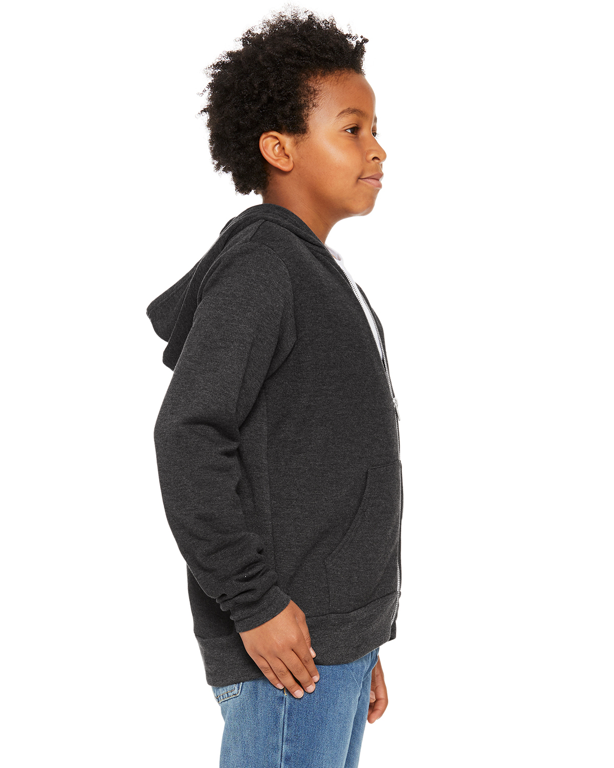 Bella + Canvas 3739Y Heather Dark Gray