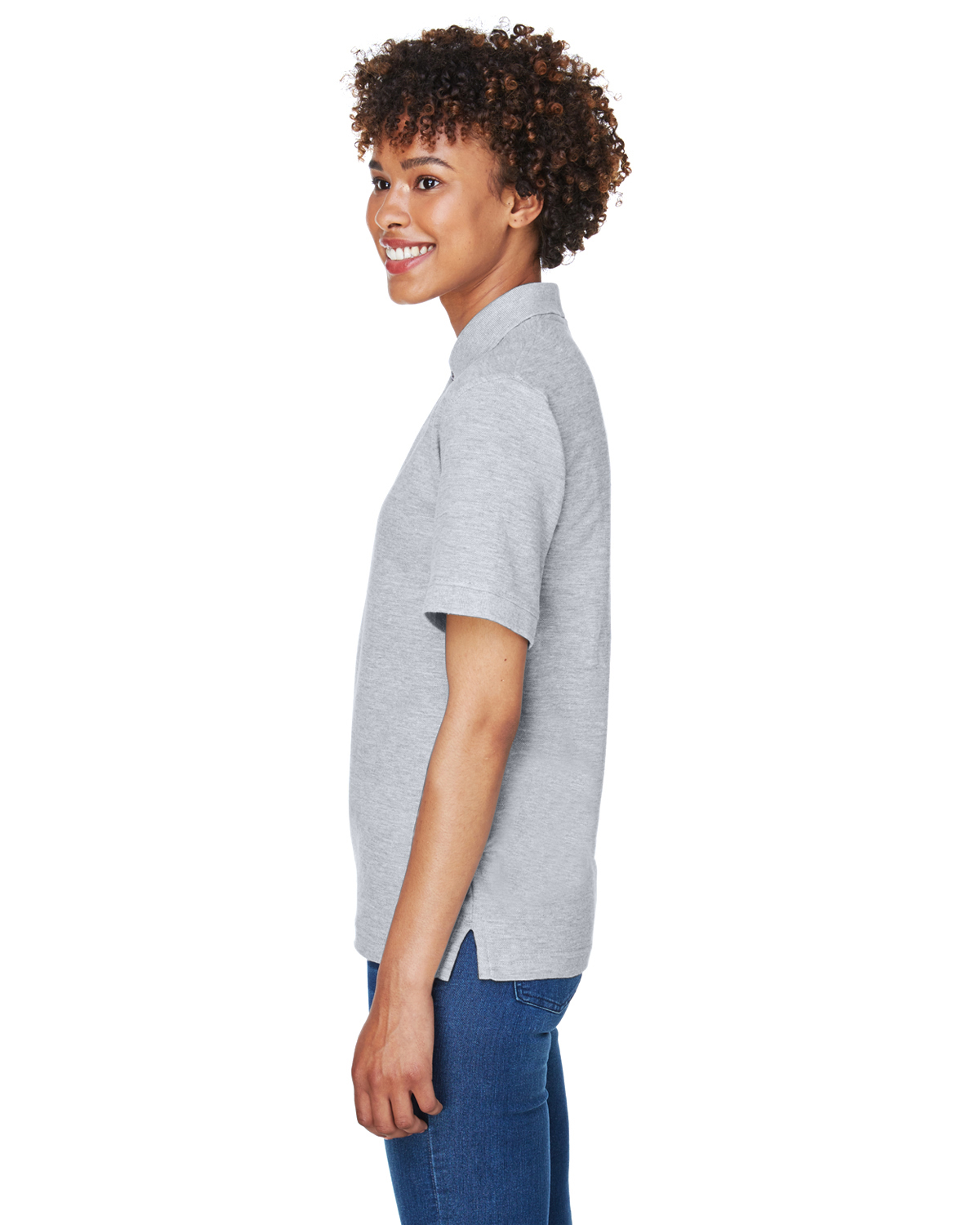 UltraClub 8541 Heather Gray