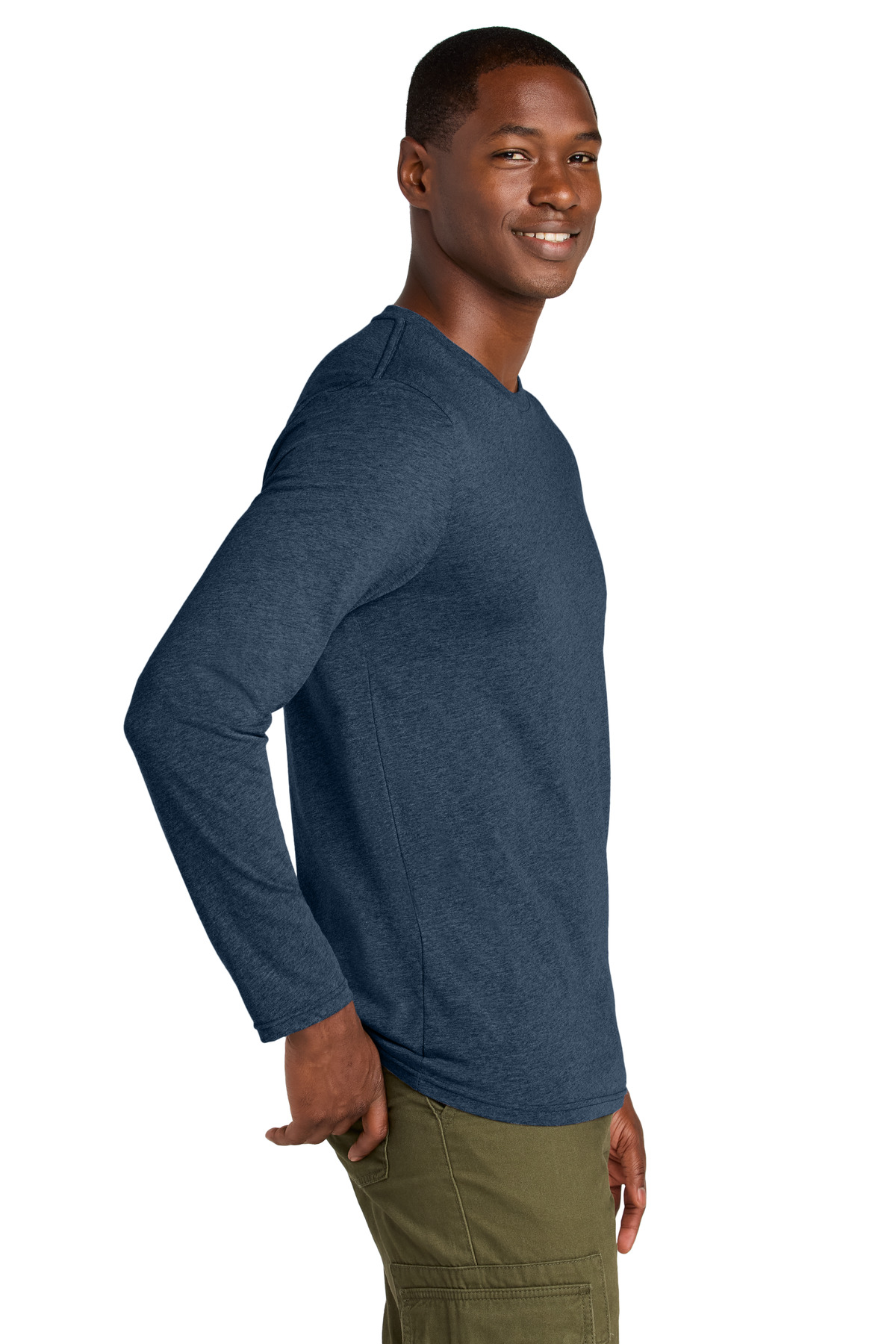 District DT185 Heathered Navy