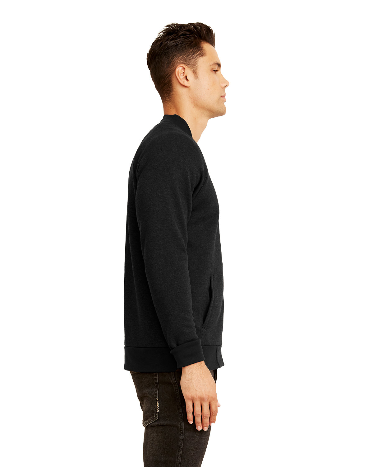 Next Level 9700 Heather Black