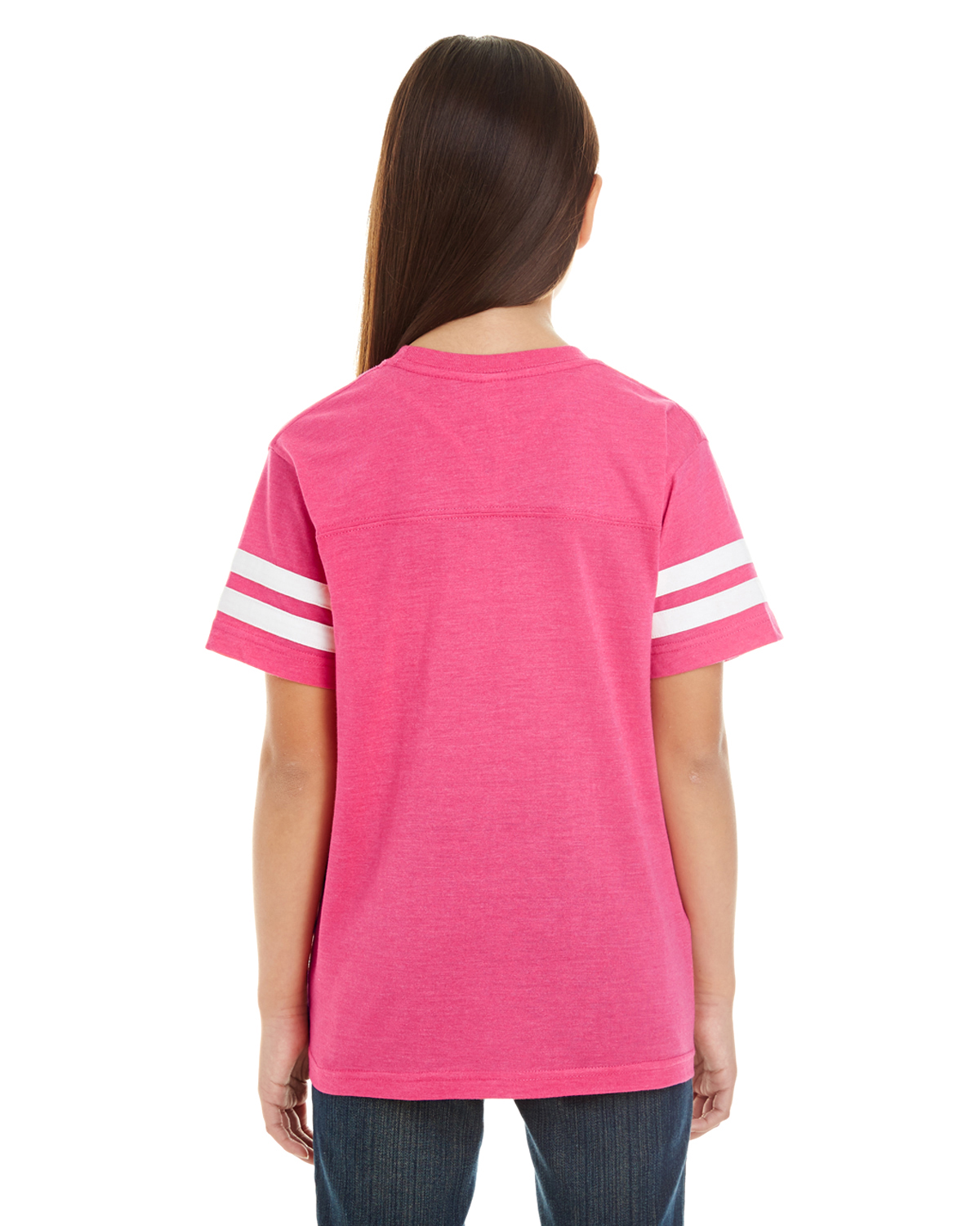 LAT 6137 Vintage Heather Pink / Blend White