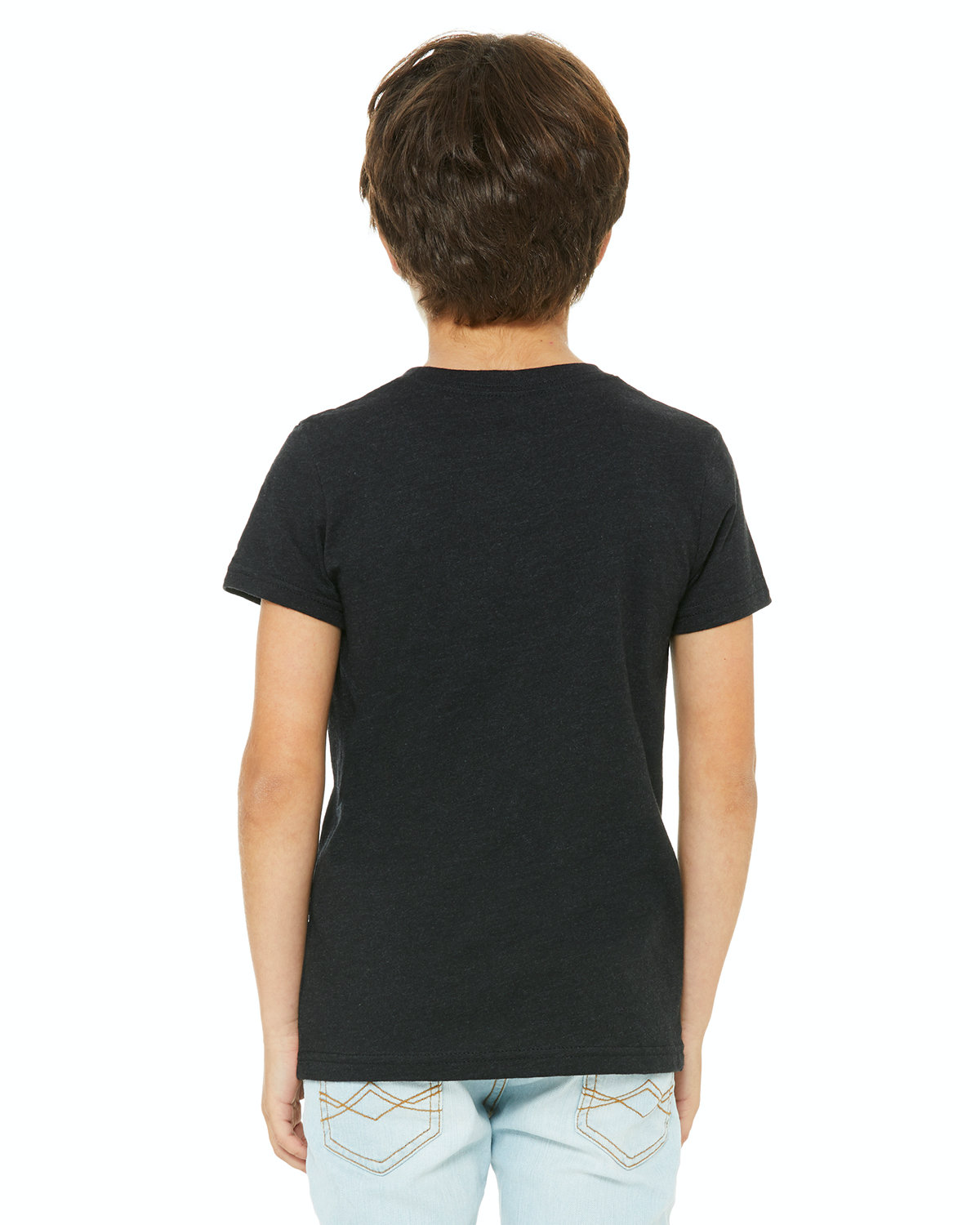 Bella + Canvas 3001YCVC Heather Black