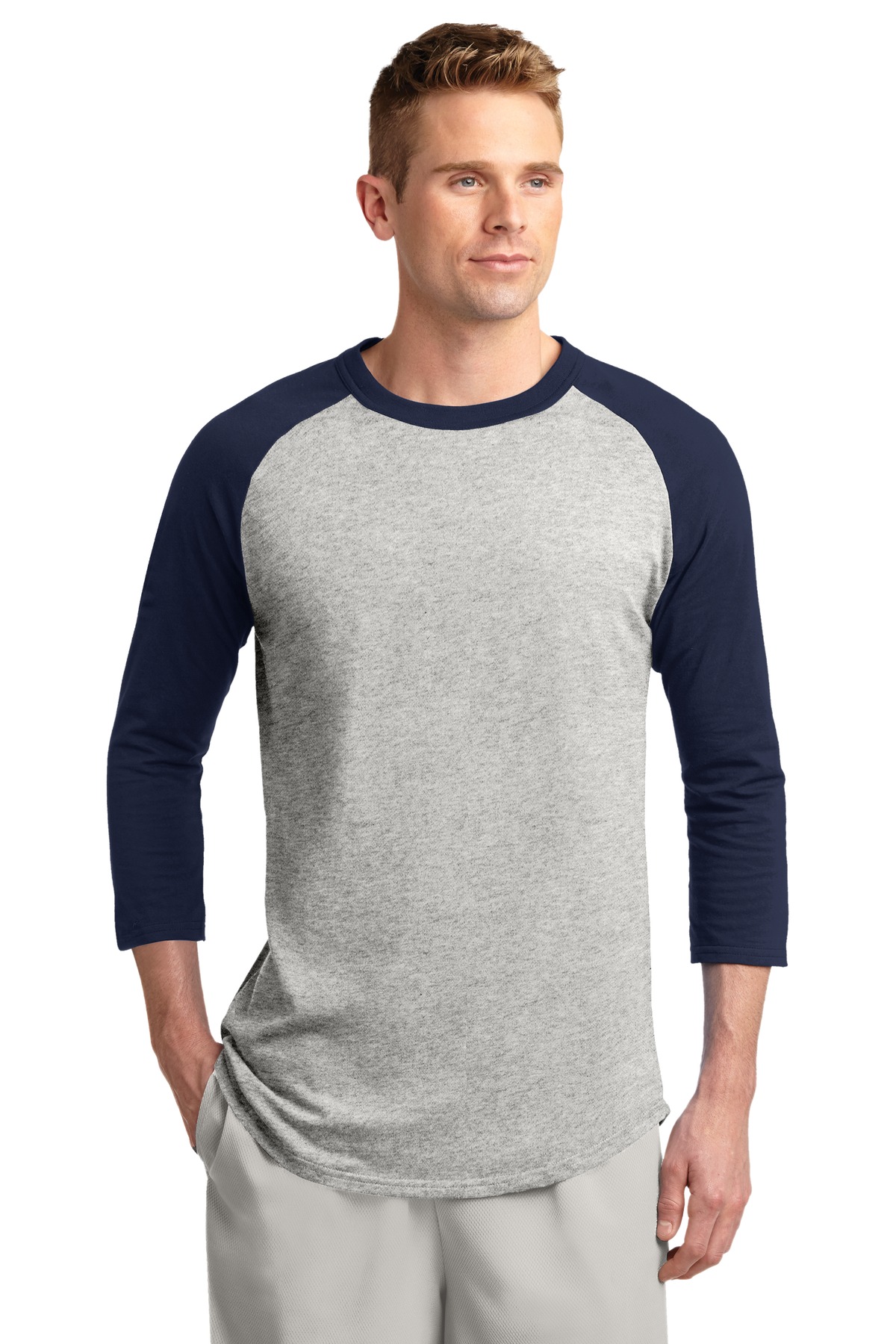 Sport-Tek T200J1 Heather / Gray / Navy