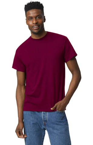 Gildan DryBlend T-Shirt Uomo, Maroon (Bordeaux), Taglia M - Traspirante E Assorbente