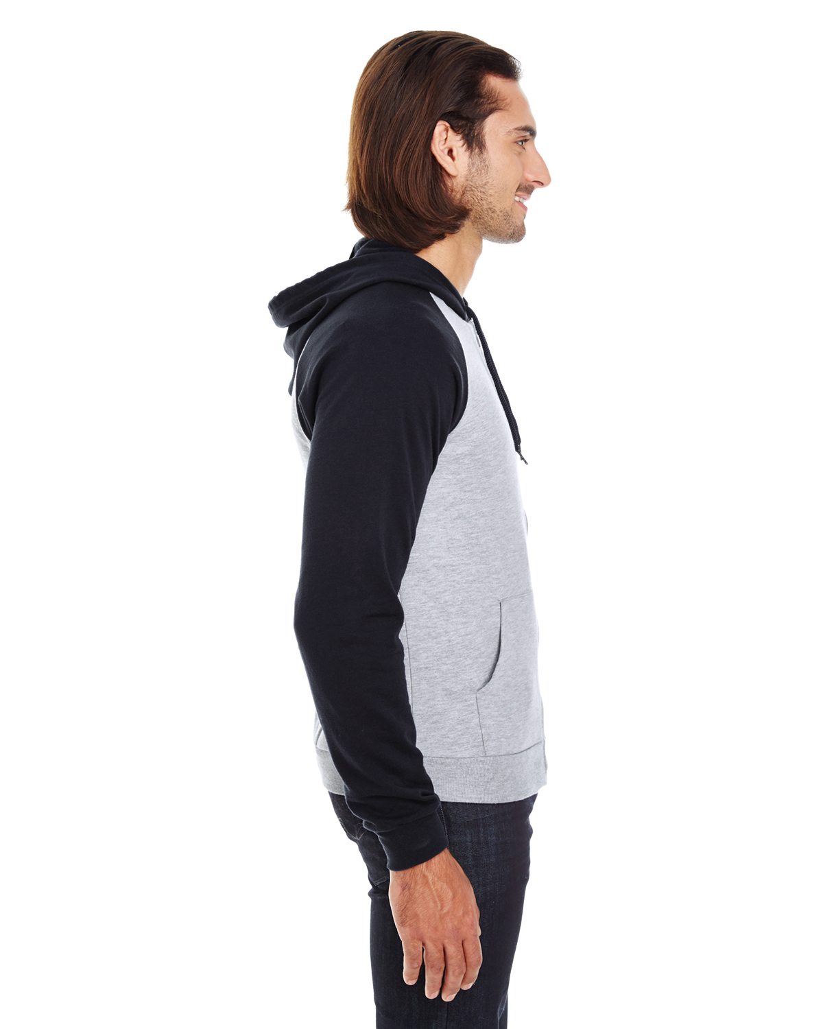 American Apparel 5497W Heather Gray / Black