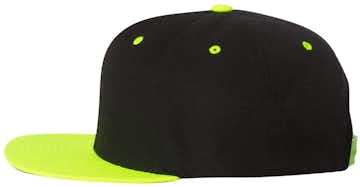 Yupoong 6089 Black / Neon Green